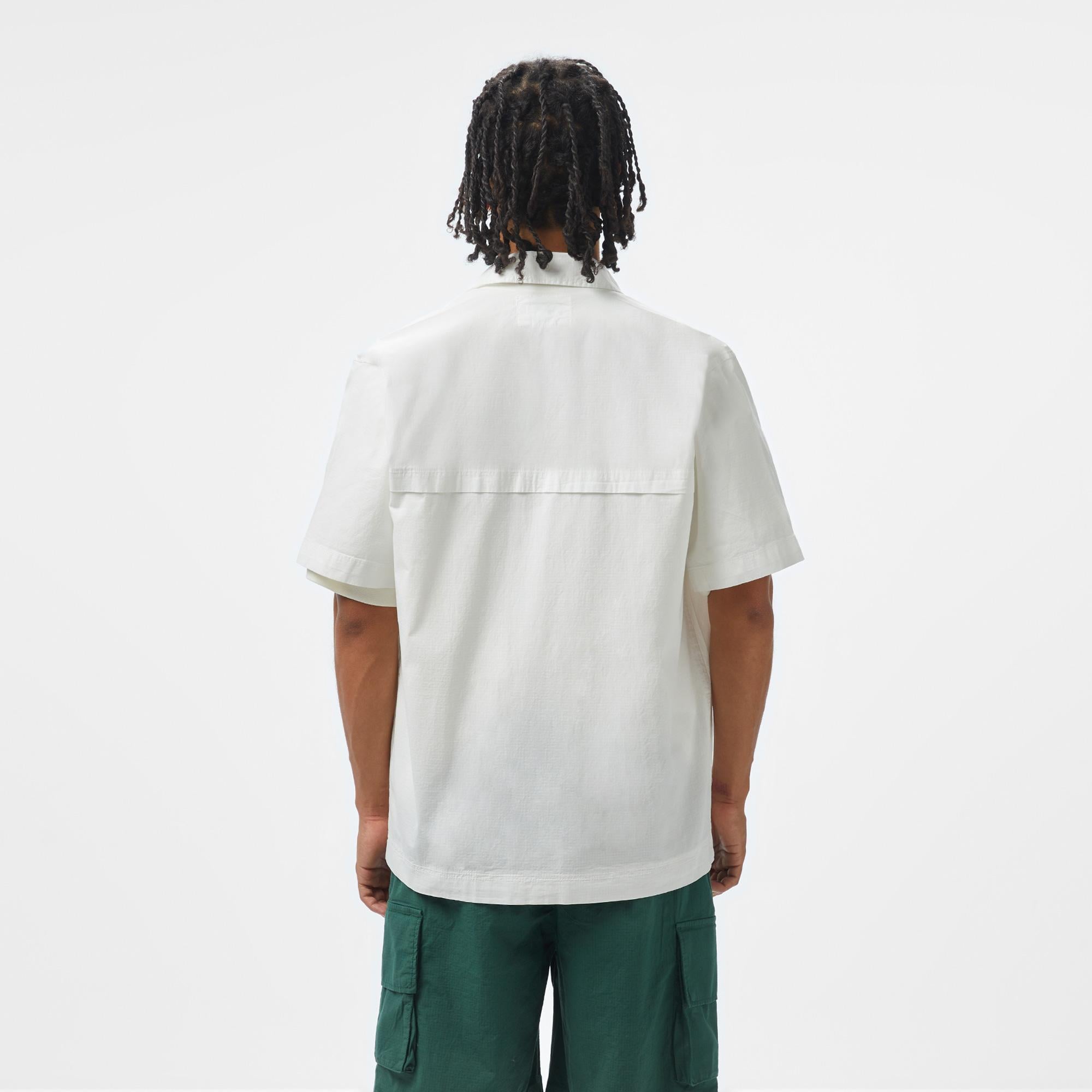 House of SuperStep x Lacoste Erkek Beyaz Gömlek
