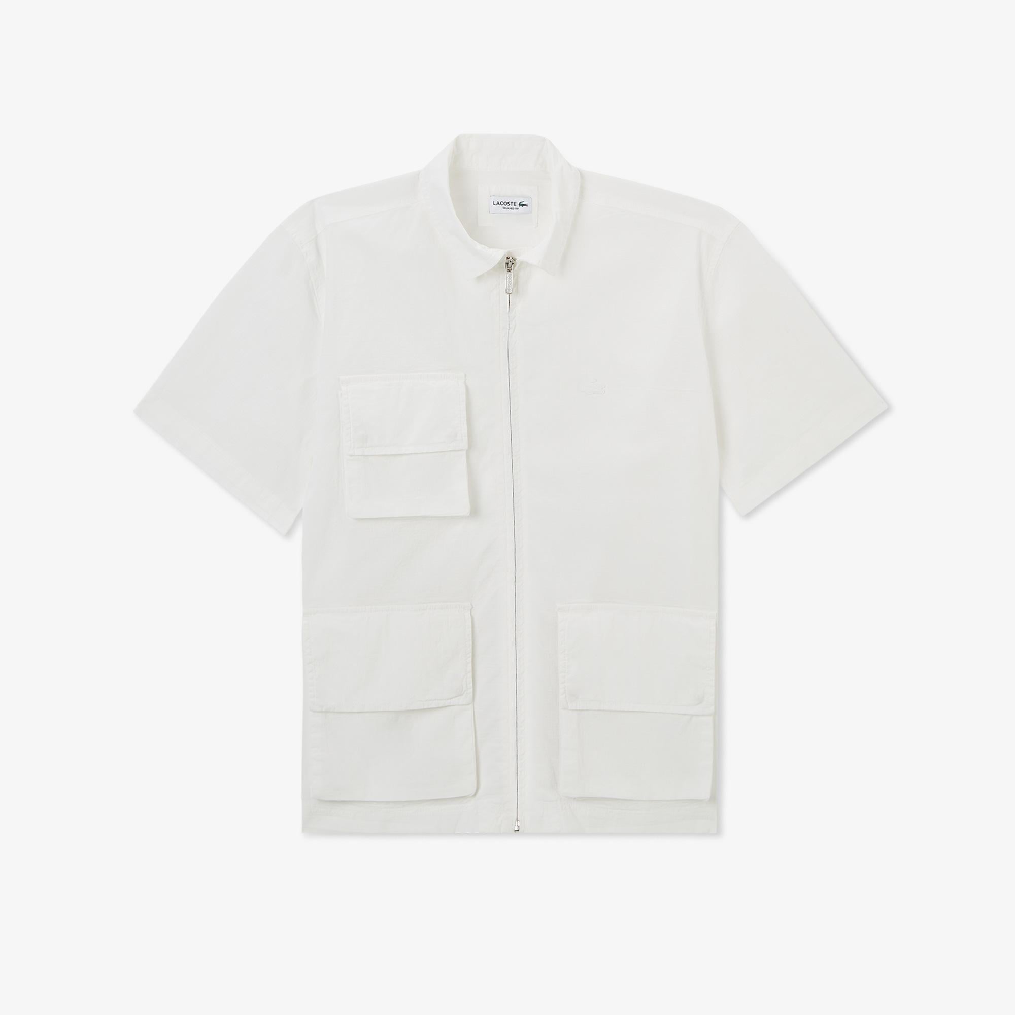 House of SuperStep x Lacoste Erkek Beyaz Gömlek