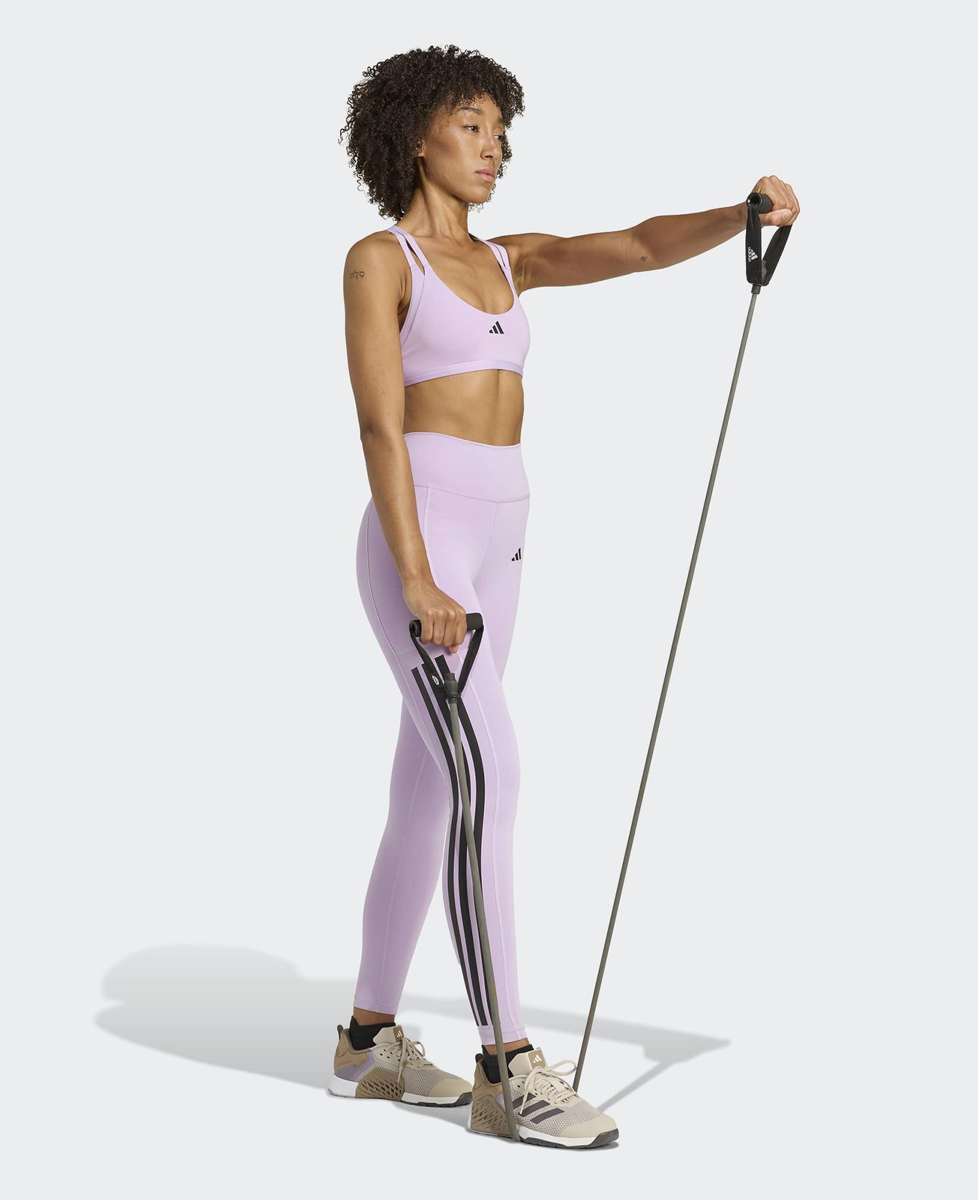 adidas Aeroimpact Luxe Training Light Support Kadın Mor Antrenman Bra