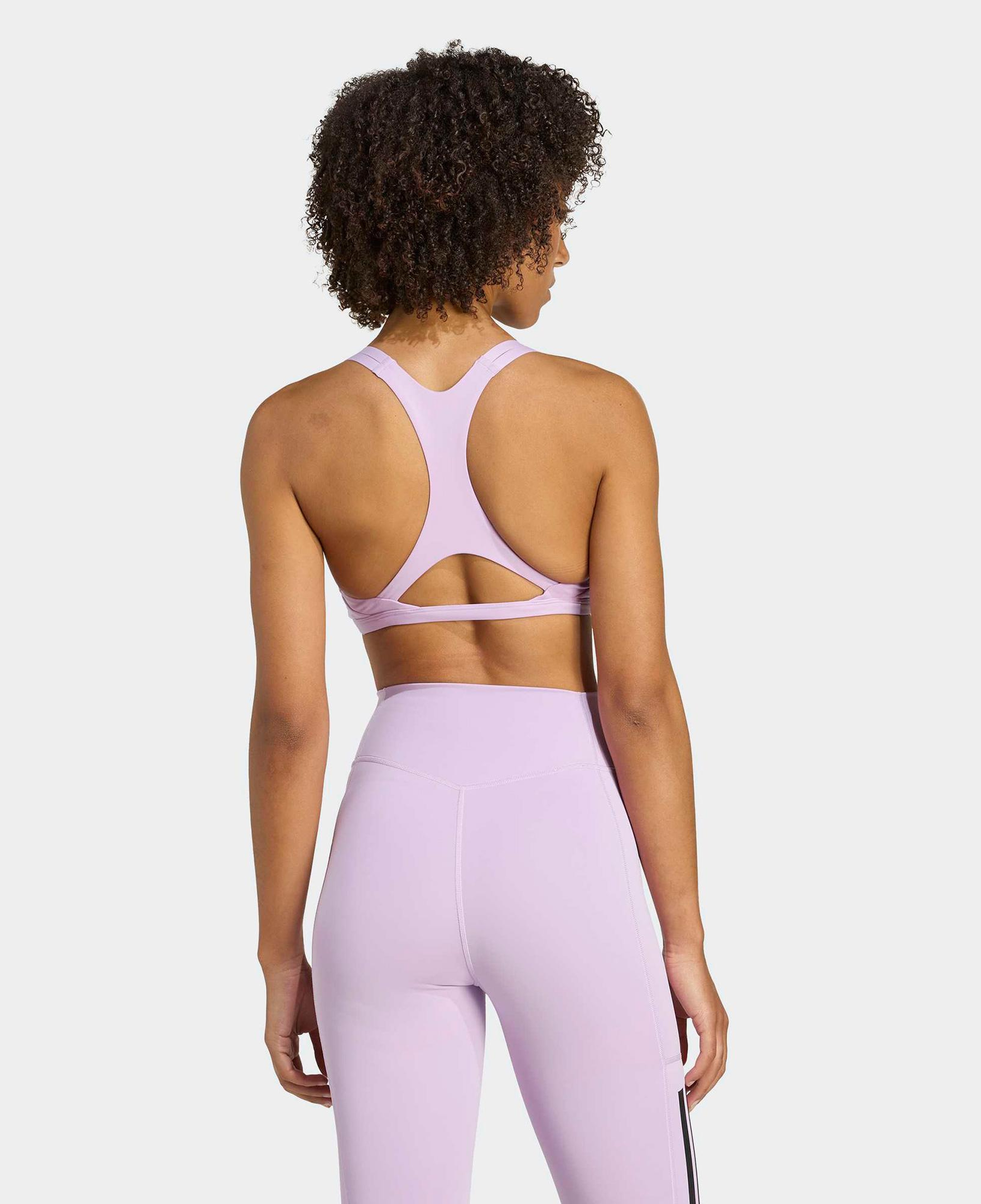 adidas Aeroimpact Luxe Training Light Support Kadın Mor Antrenman Bra