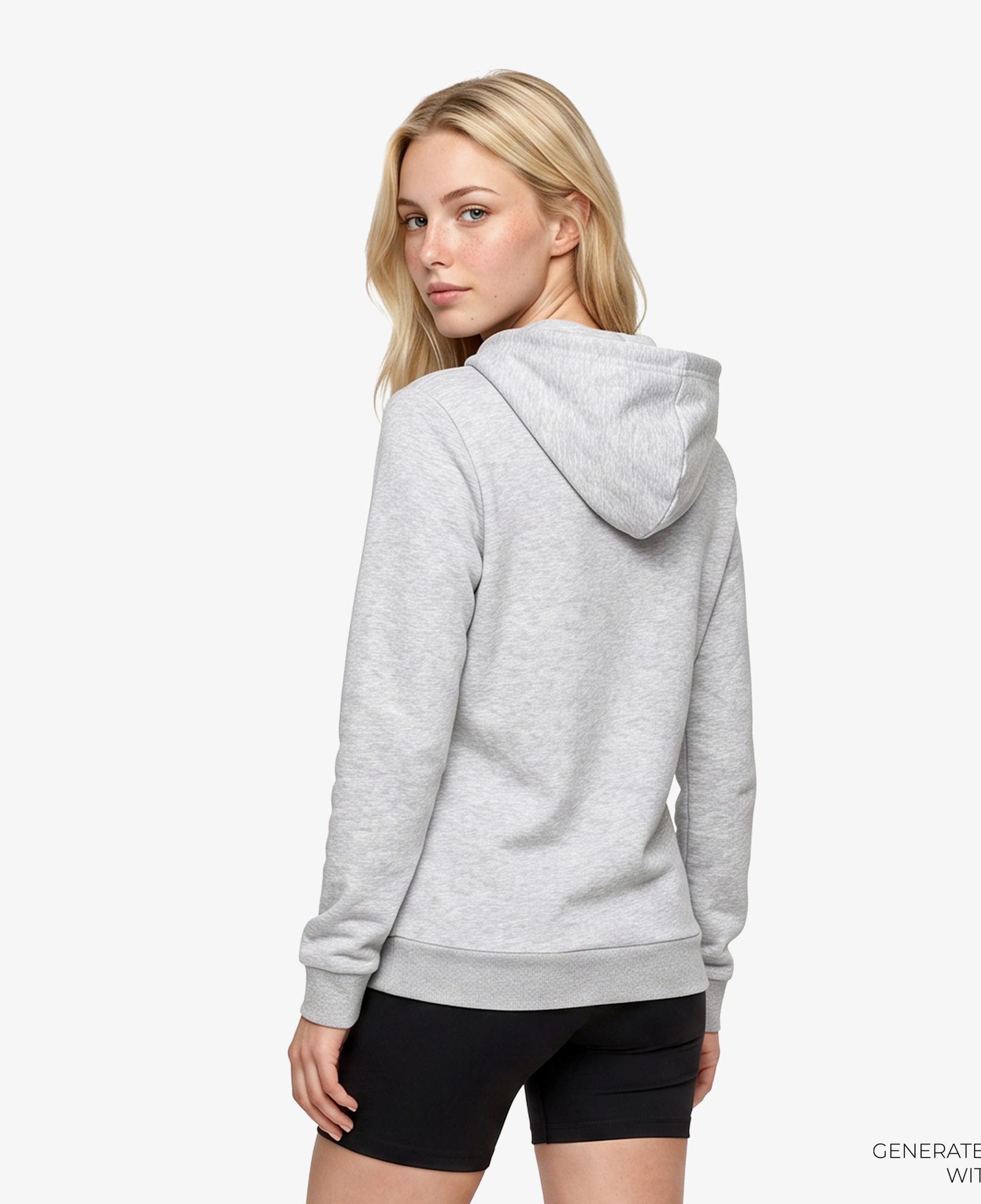 Puma Essentials Logo Full Zip Kadın Gri Sweatshirt
