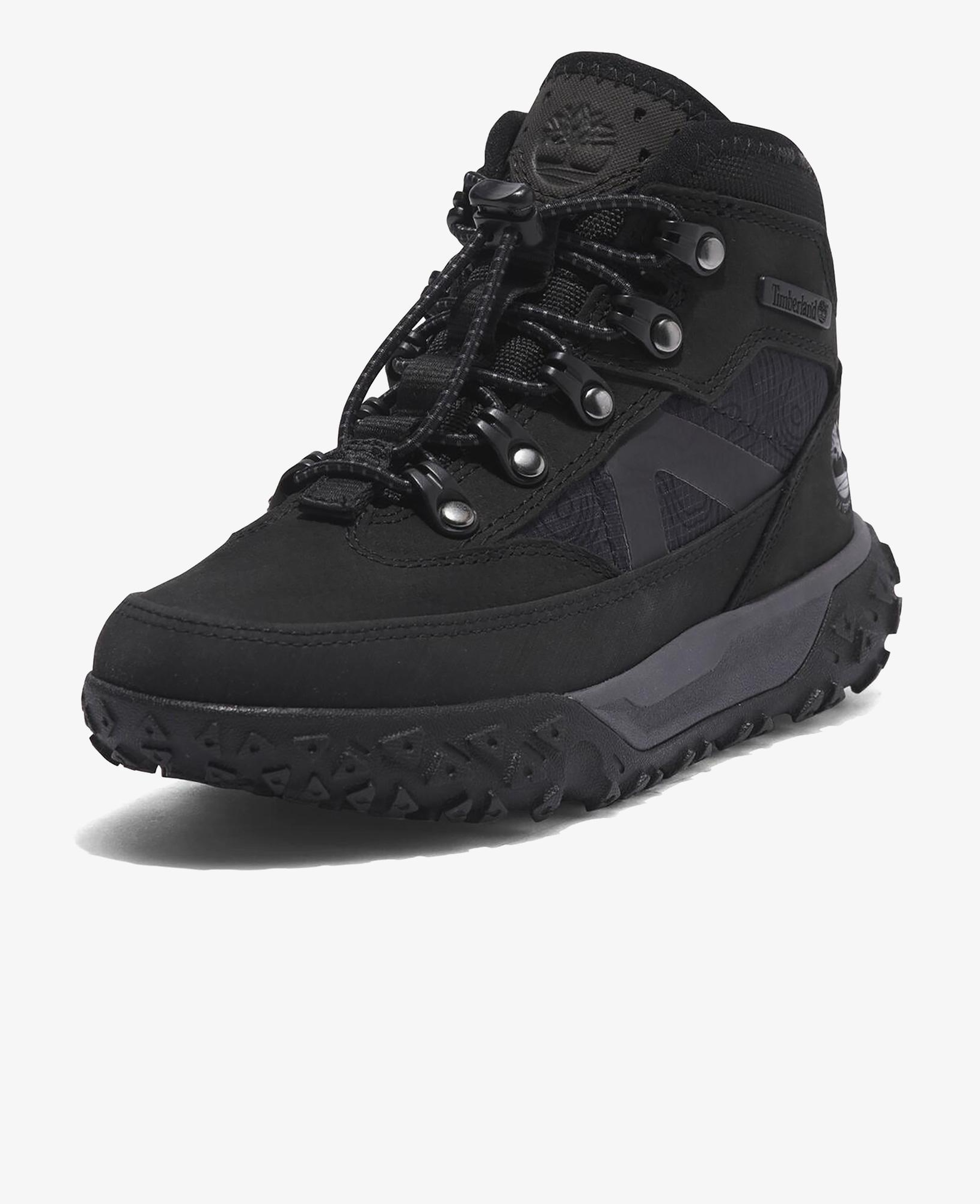 Timberland Greenstride Motion 6 Mid Bungee Waterproof Çocuk Siyah Bot