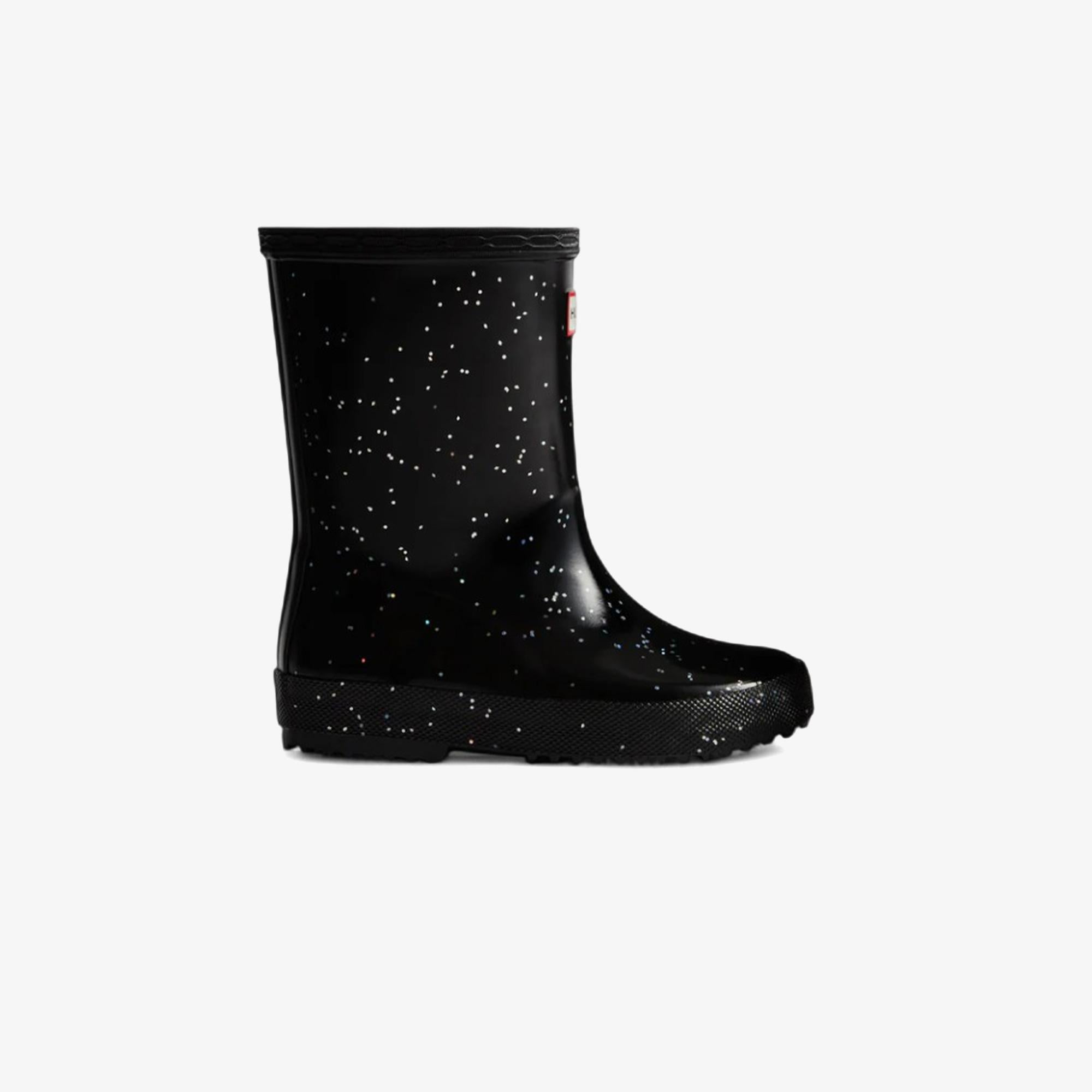 Hunter Originals Wellington Glitter Bebek Siyah Bot
