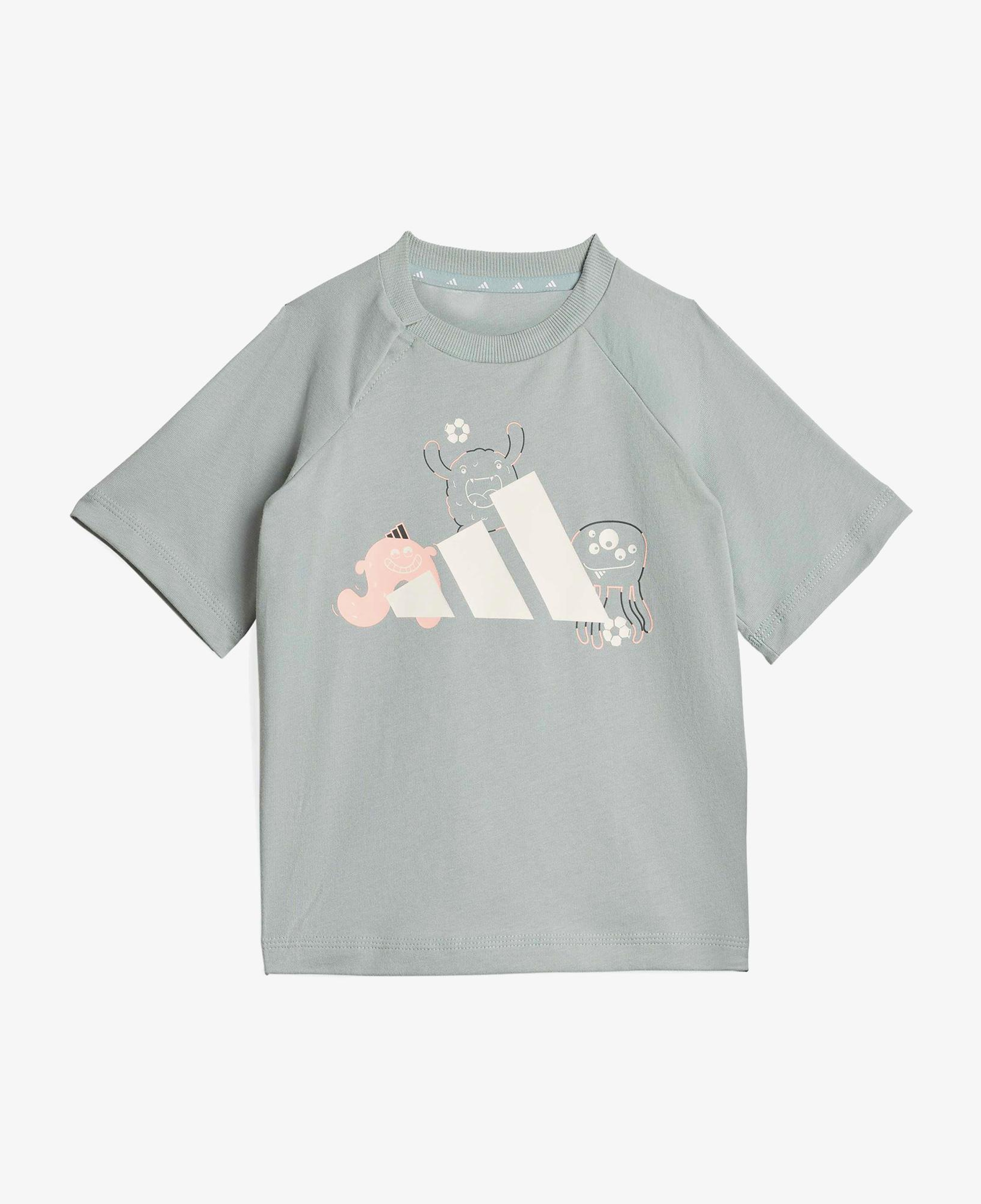 adidas Tironoster Set Çocuk Yeşil Şort Takımı
