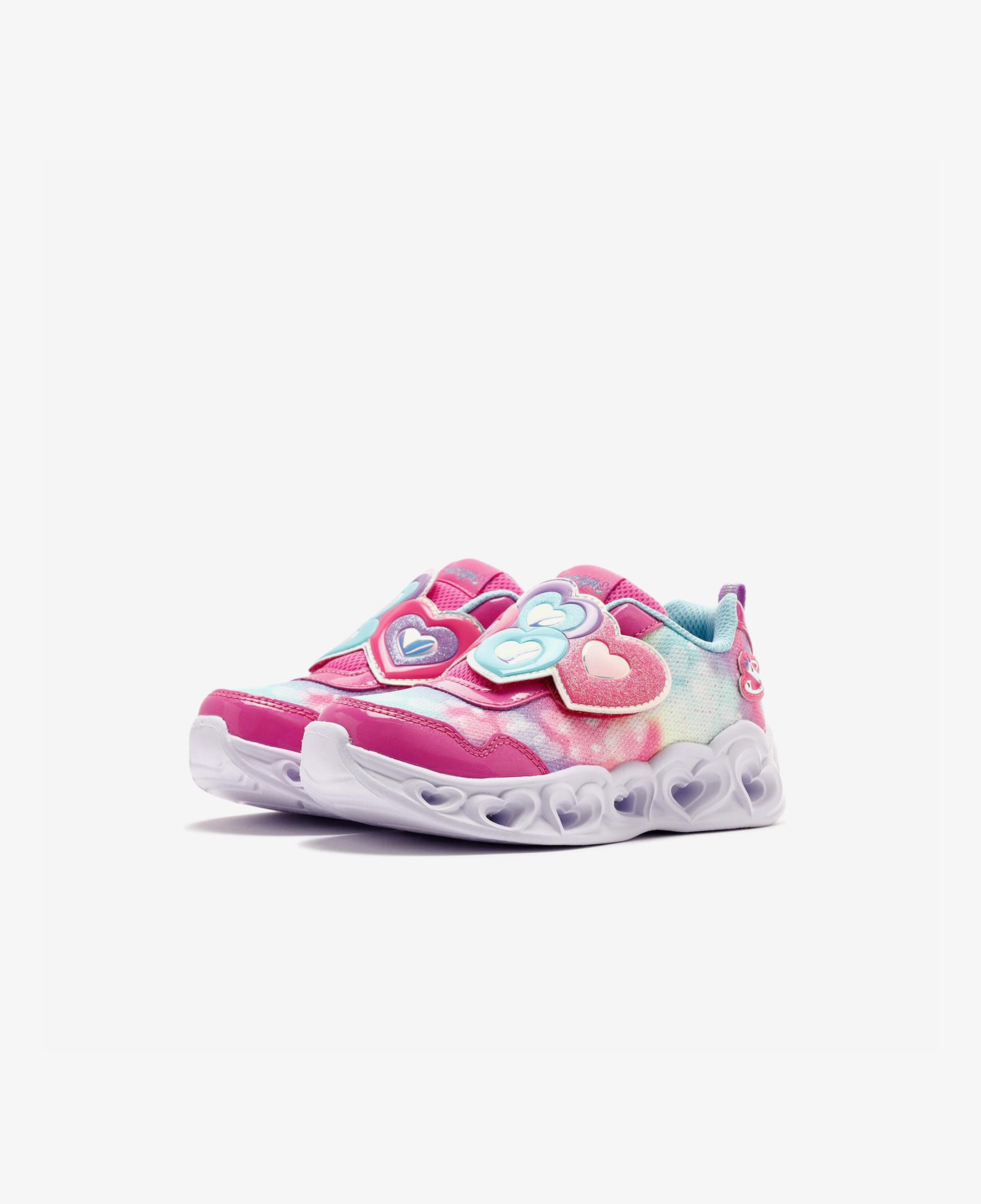 Skechers Heart Lights Lovin Reflection Çocuk Pembe Işıklı Spor Ayakkabı