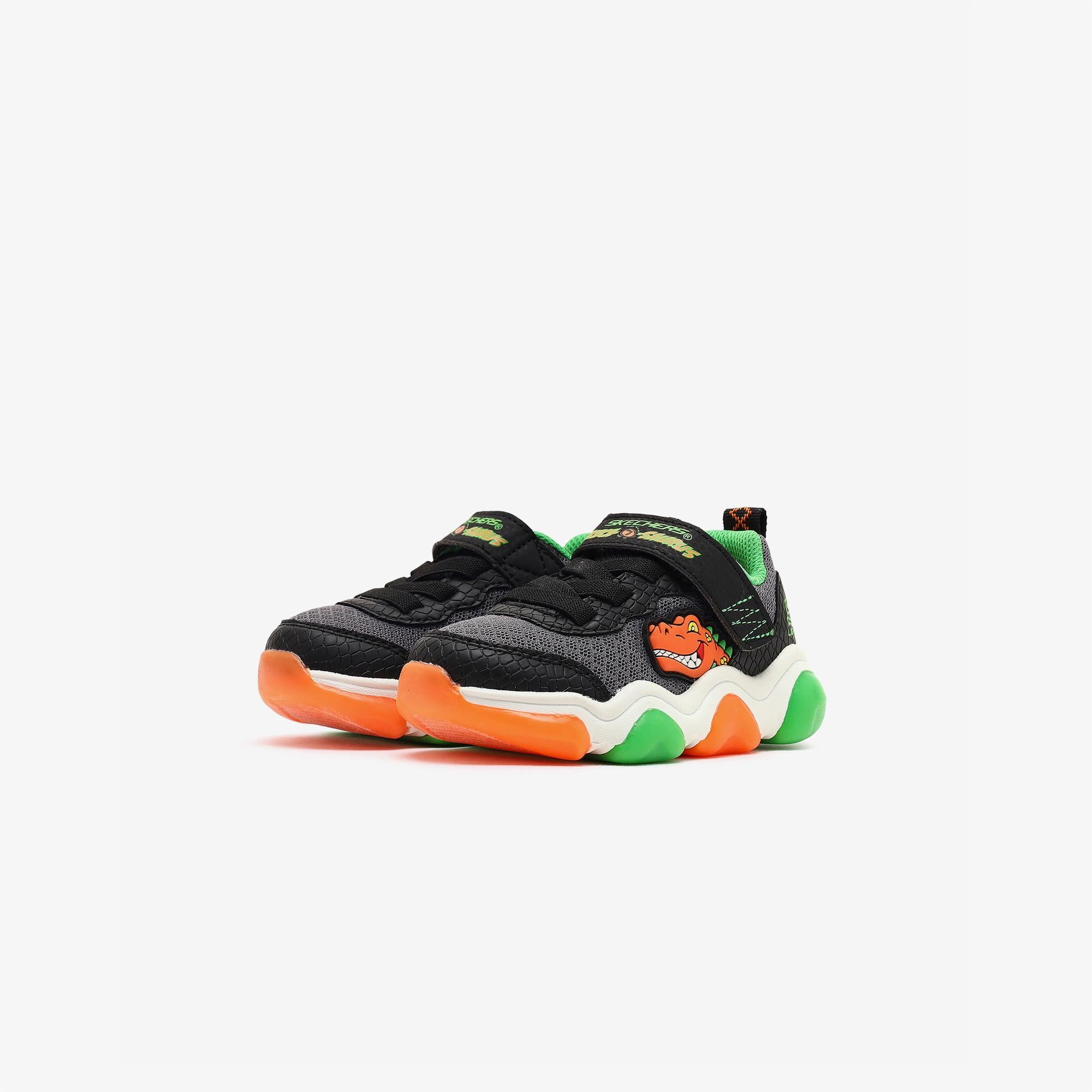 Skechers Mighty Glow 2.0-Dino-Bolt Çocuk Siyah Spor Ayakkabı