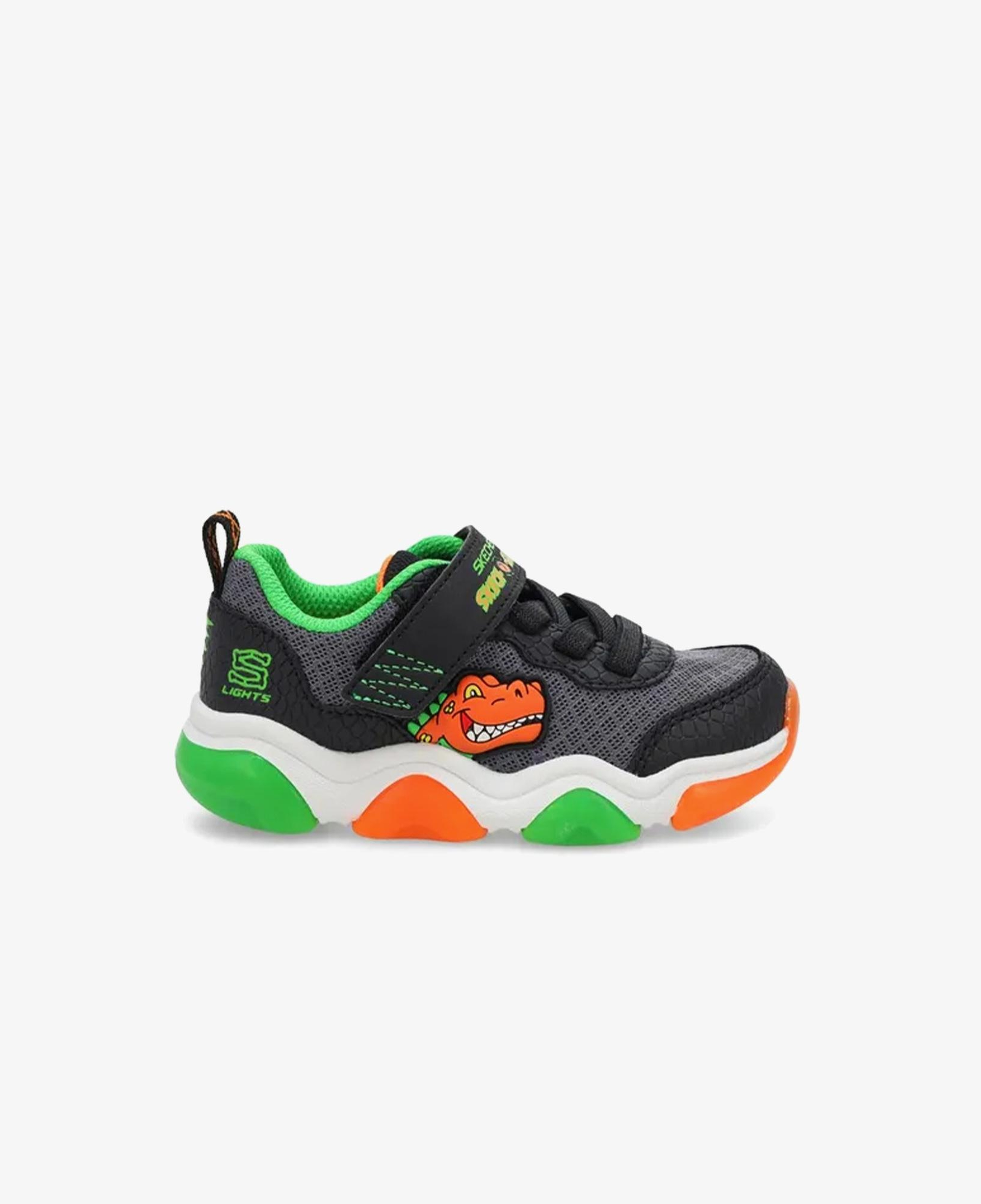 Skechers Mighty Glow 2.0-Dino-Bolt Çocuk Siyah Spor Ayakkabı