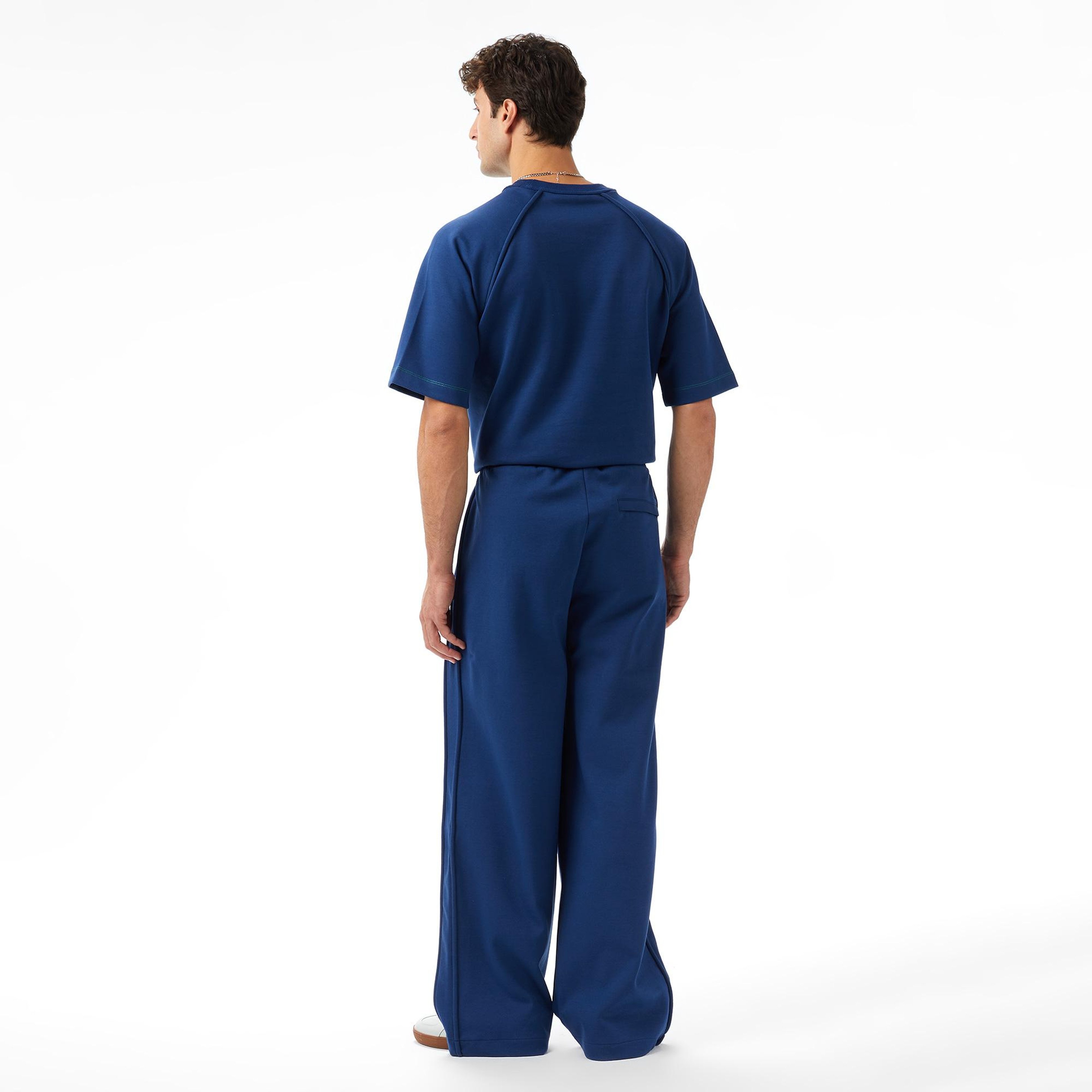 Lacoste x House of SuperStep Relaxed Fit Erkek Mavi Eşofman Altı