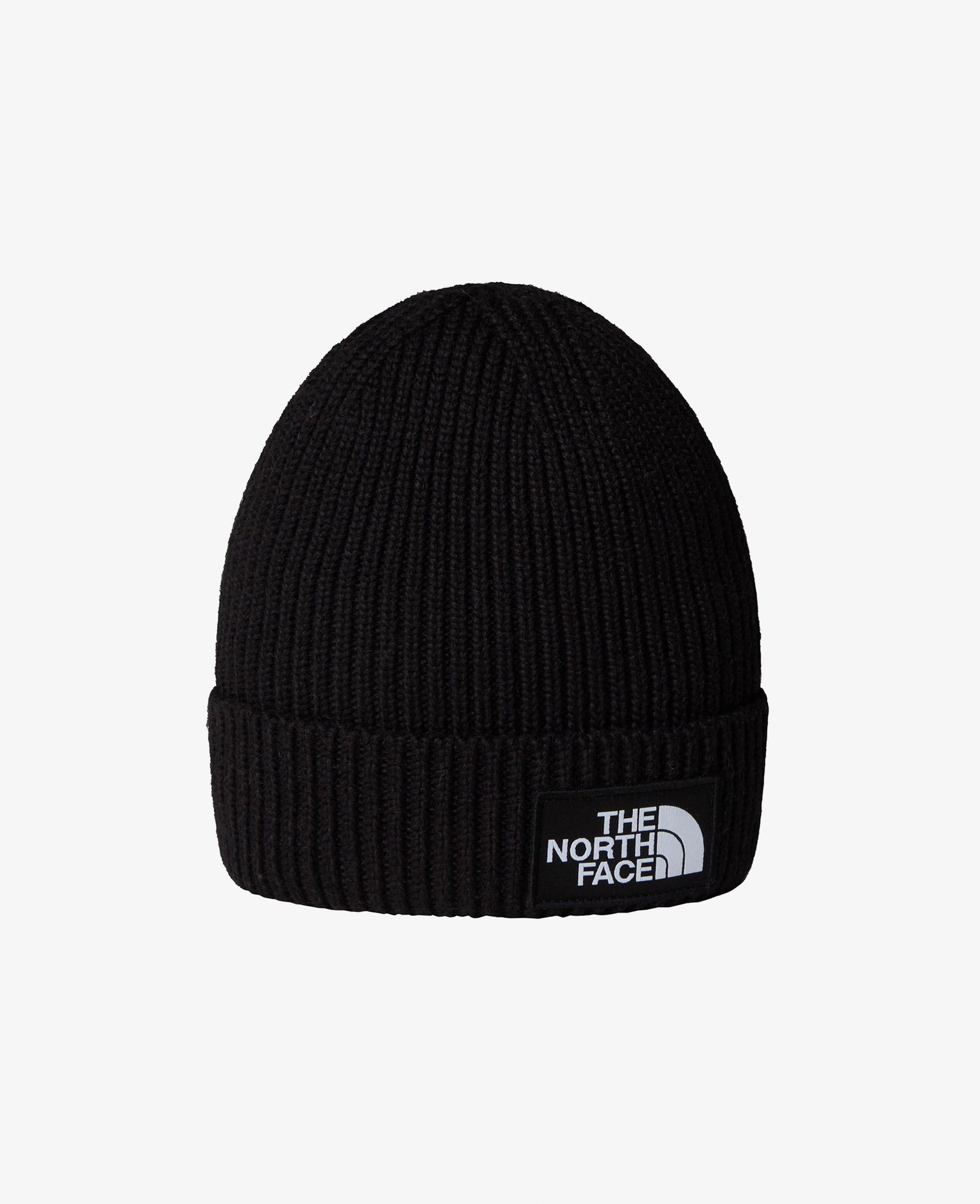 The North Face Logo Box Cuffed Çocuk Siyah Bere