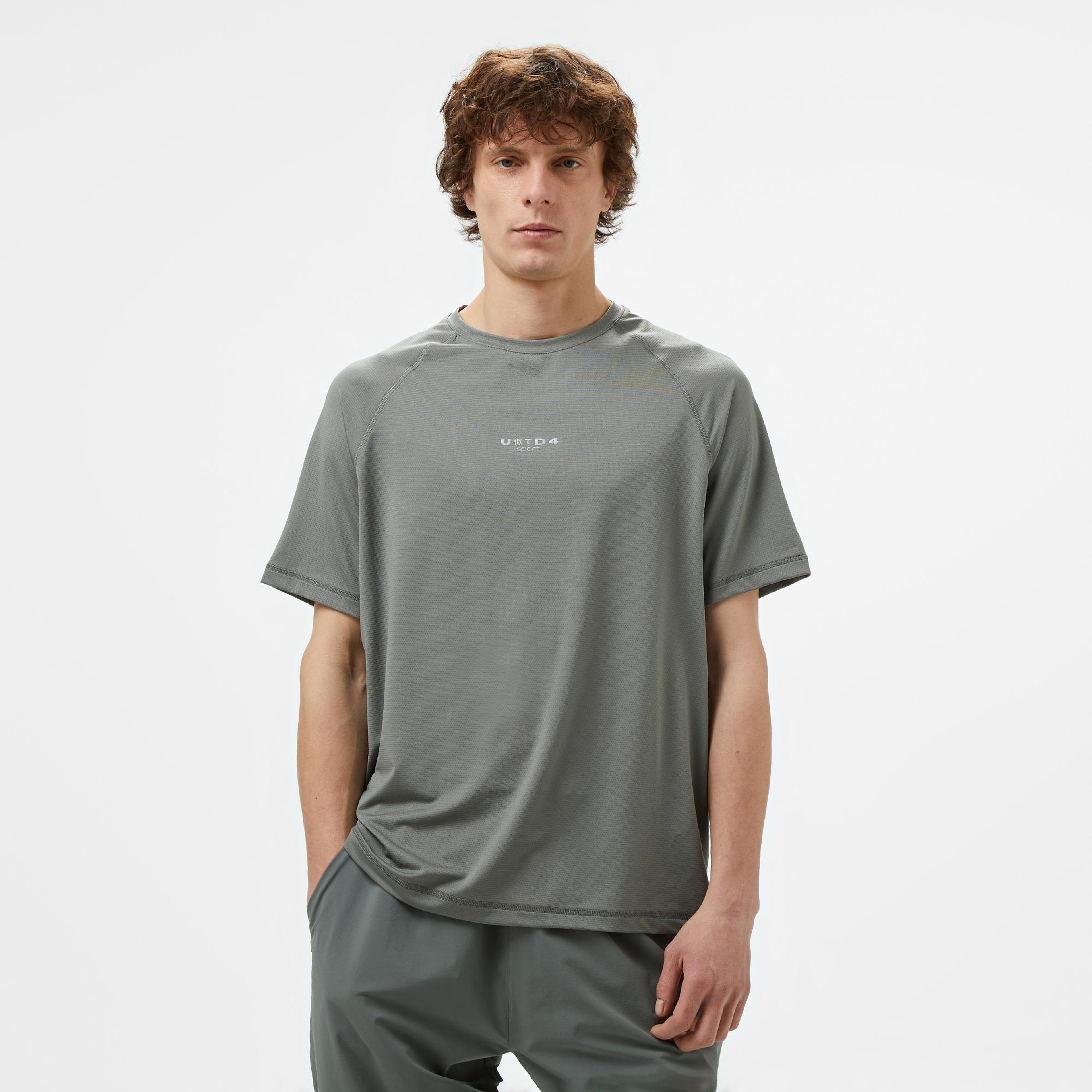 UNITED4 Erkek Gri T-Shirt