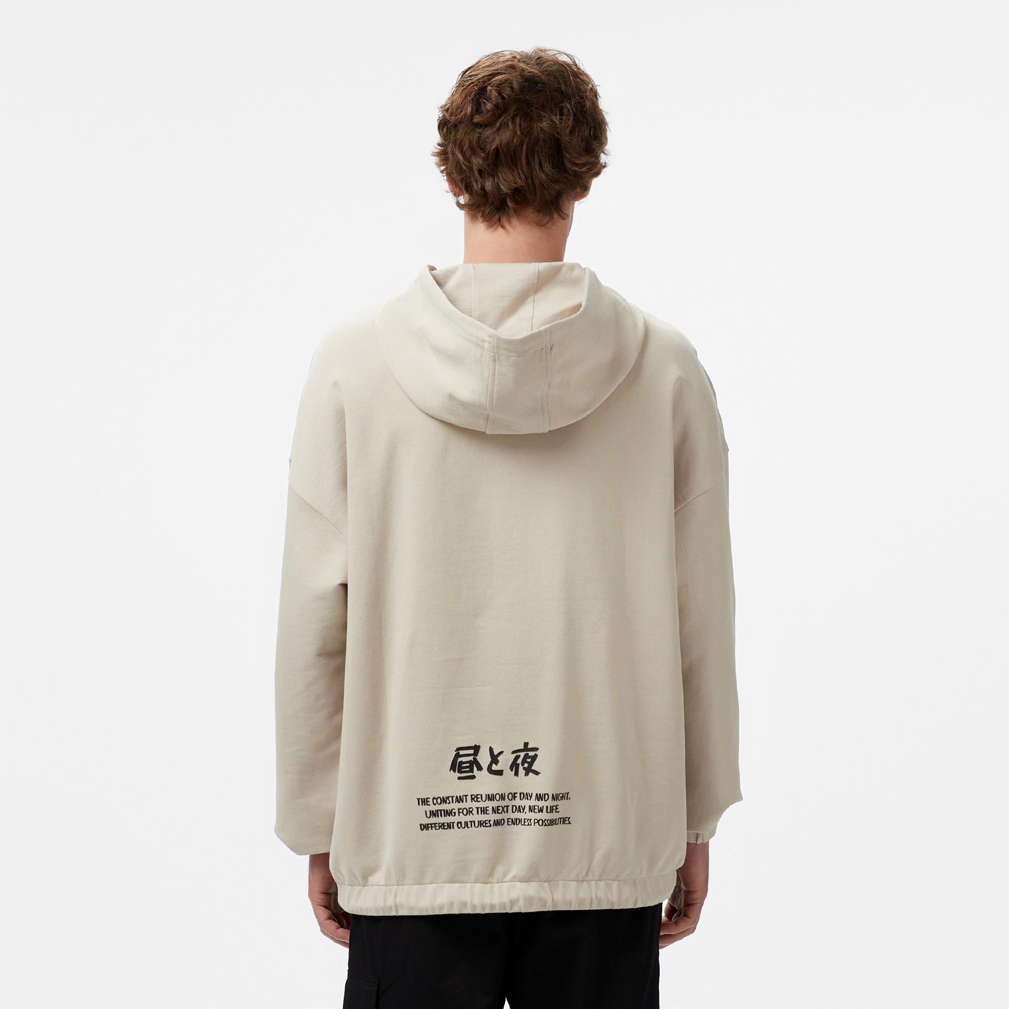 UNITED4 Erkek Krem Sweatshirt