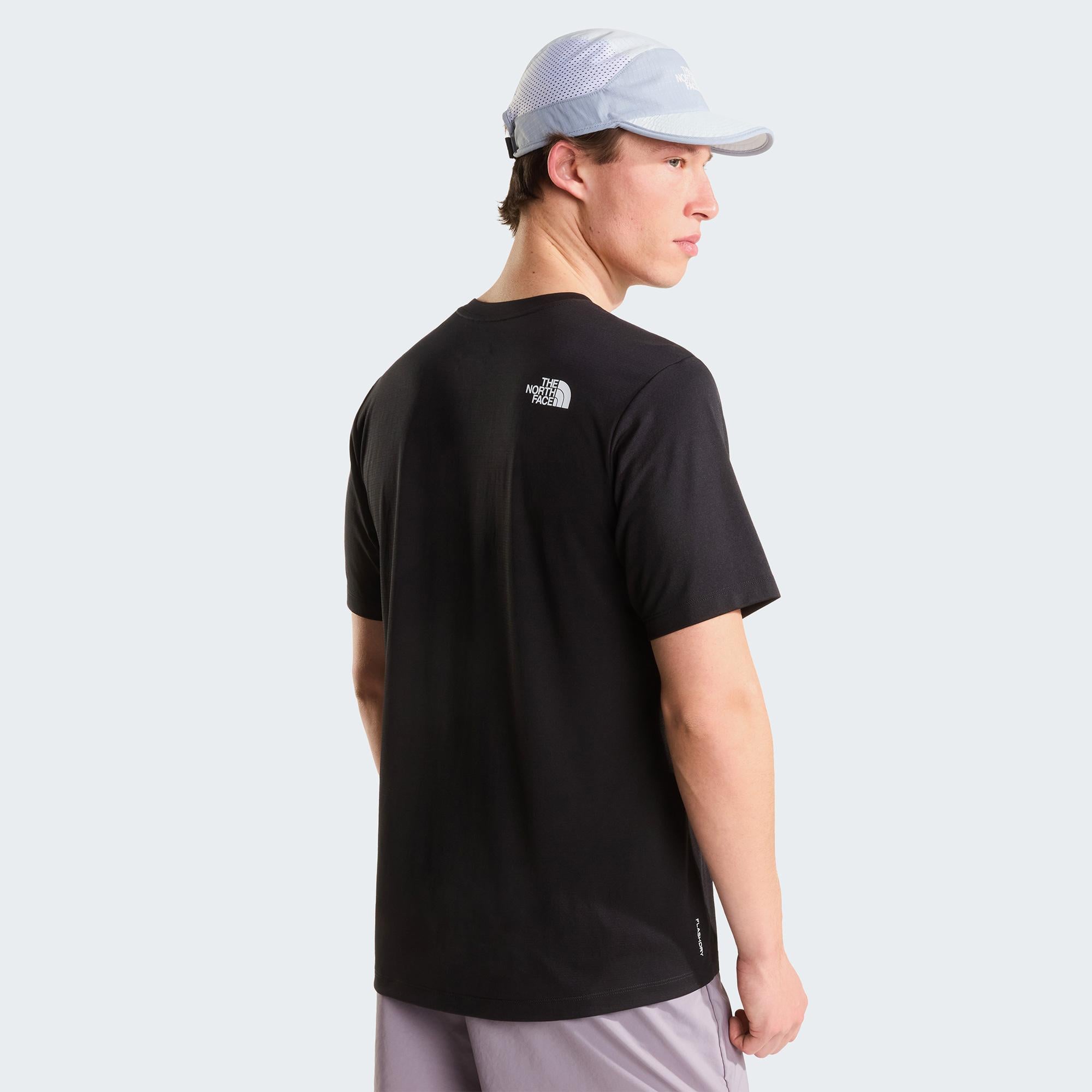 The North Face 24/7 Logo Graphic Sleeve Erkek Siyah T-Shirt