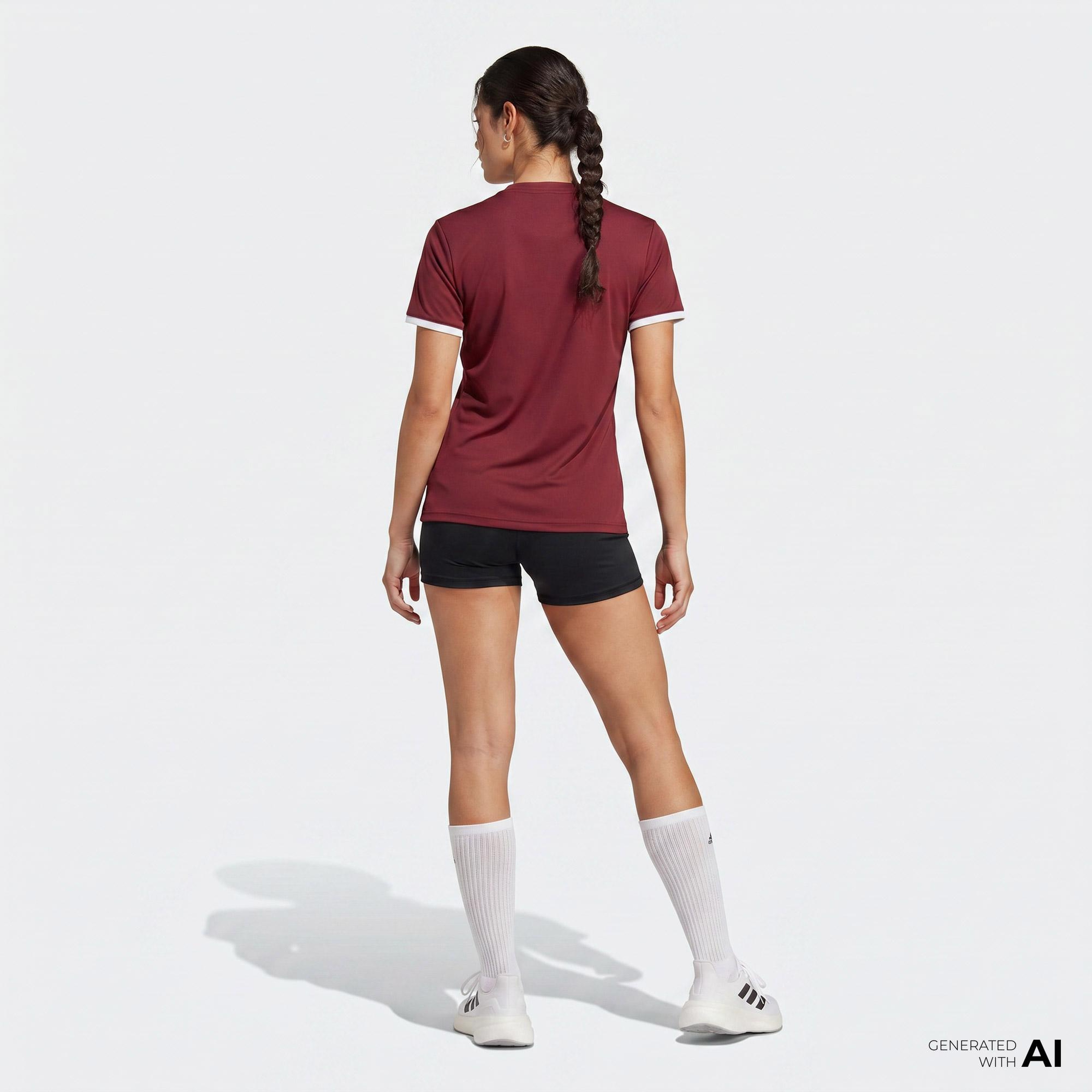 adidas Entrada26 Kadın Bordo T-Shirt