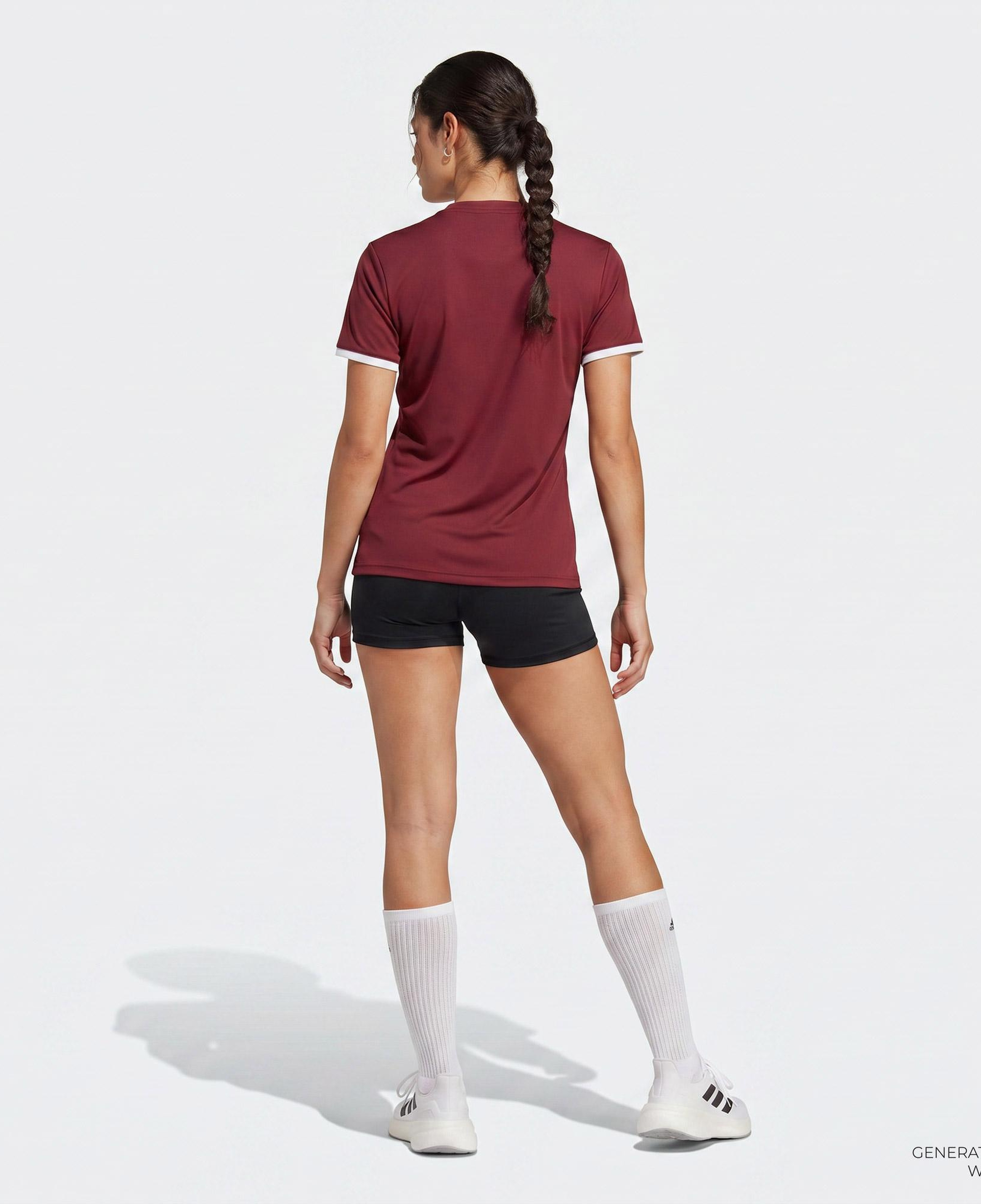 adidas Entrada26 Kadın Bordo T-Shirt