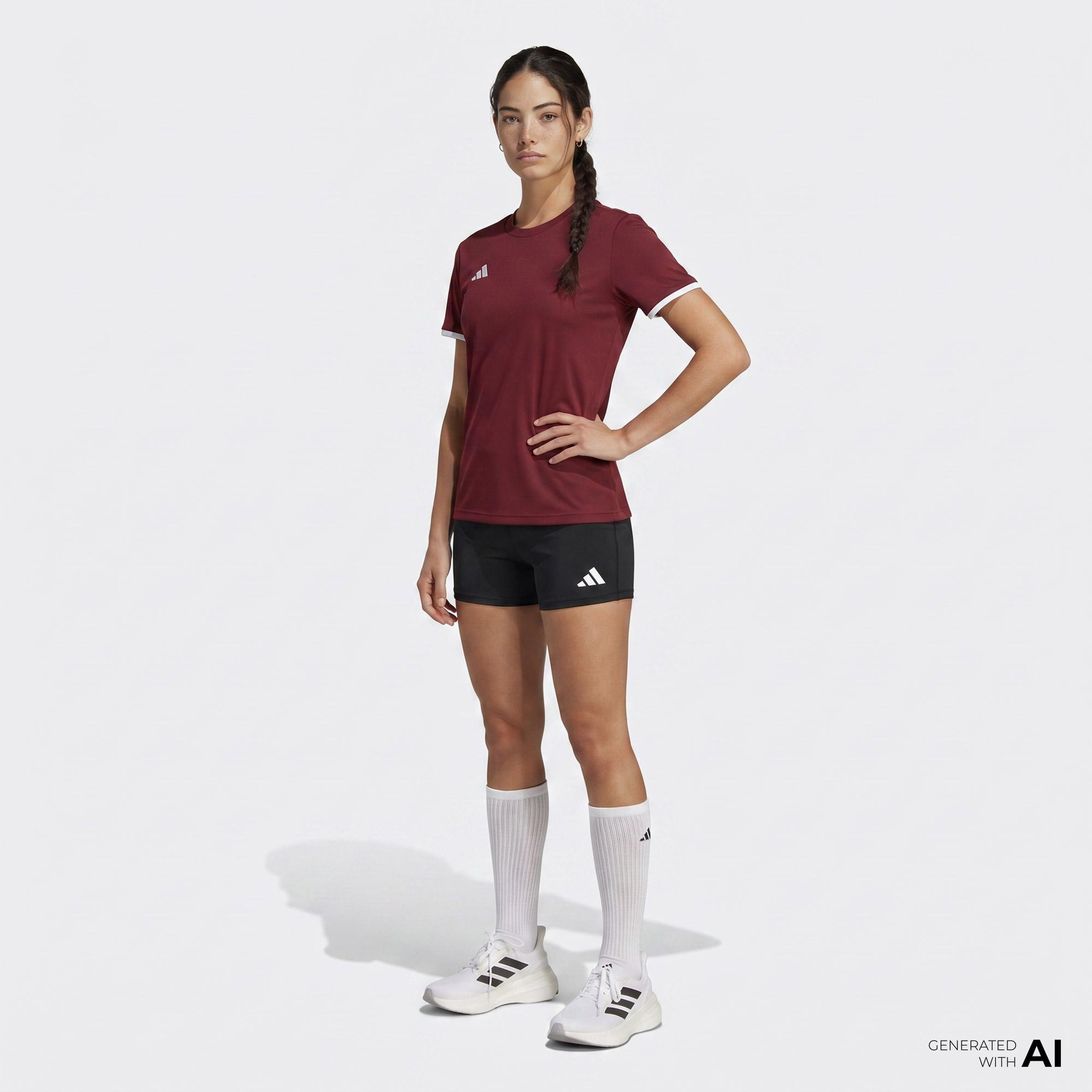 adidas Entrada26 Kadın Bordo T-Shirt