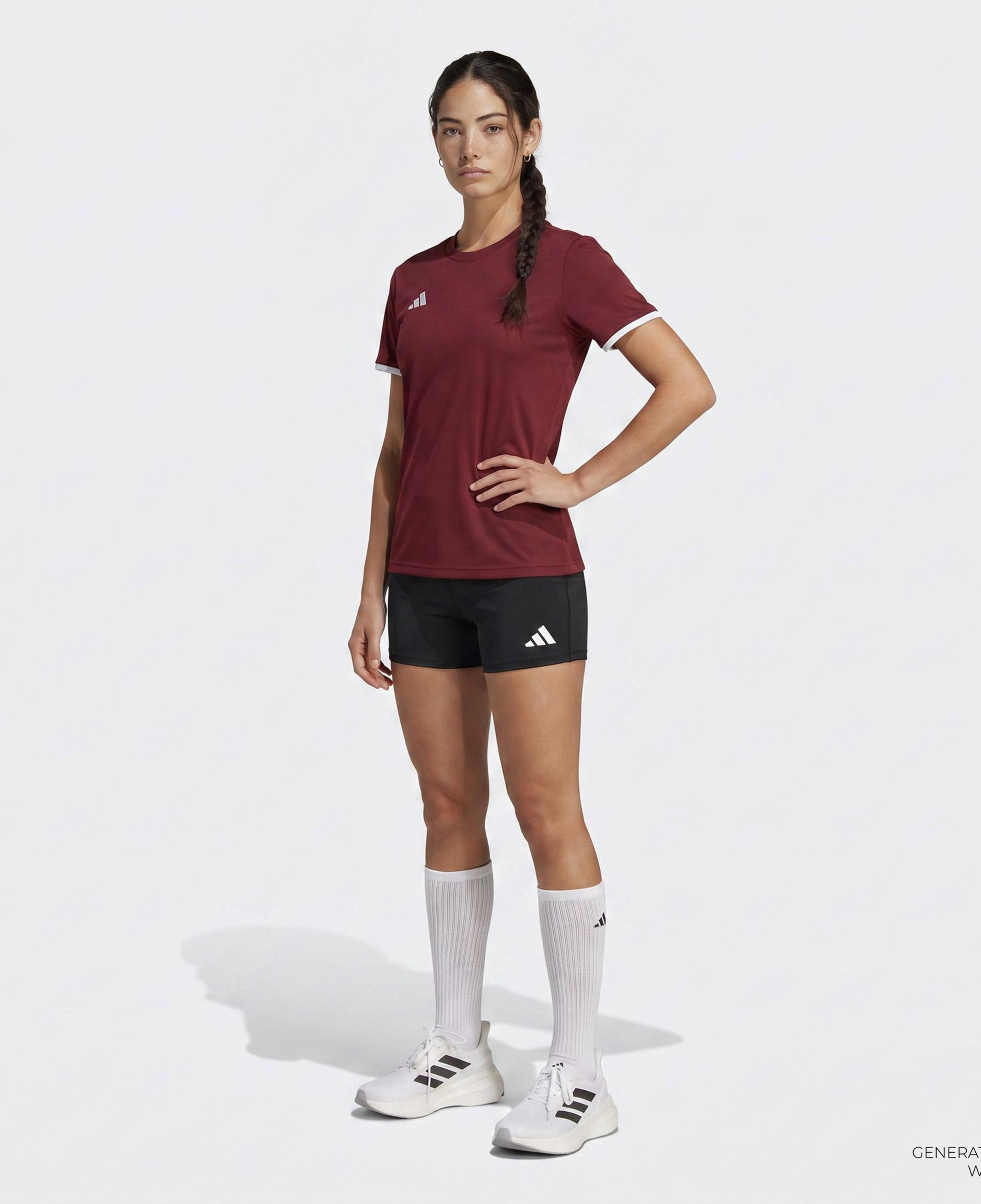 adidas Entrada26 Kadın Bordo T-Shirt