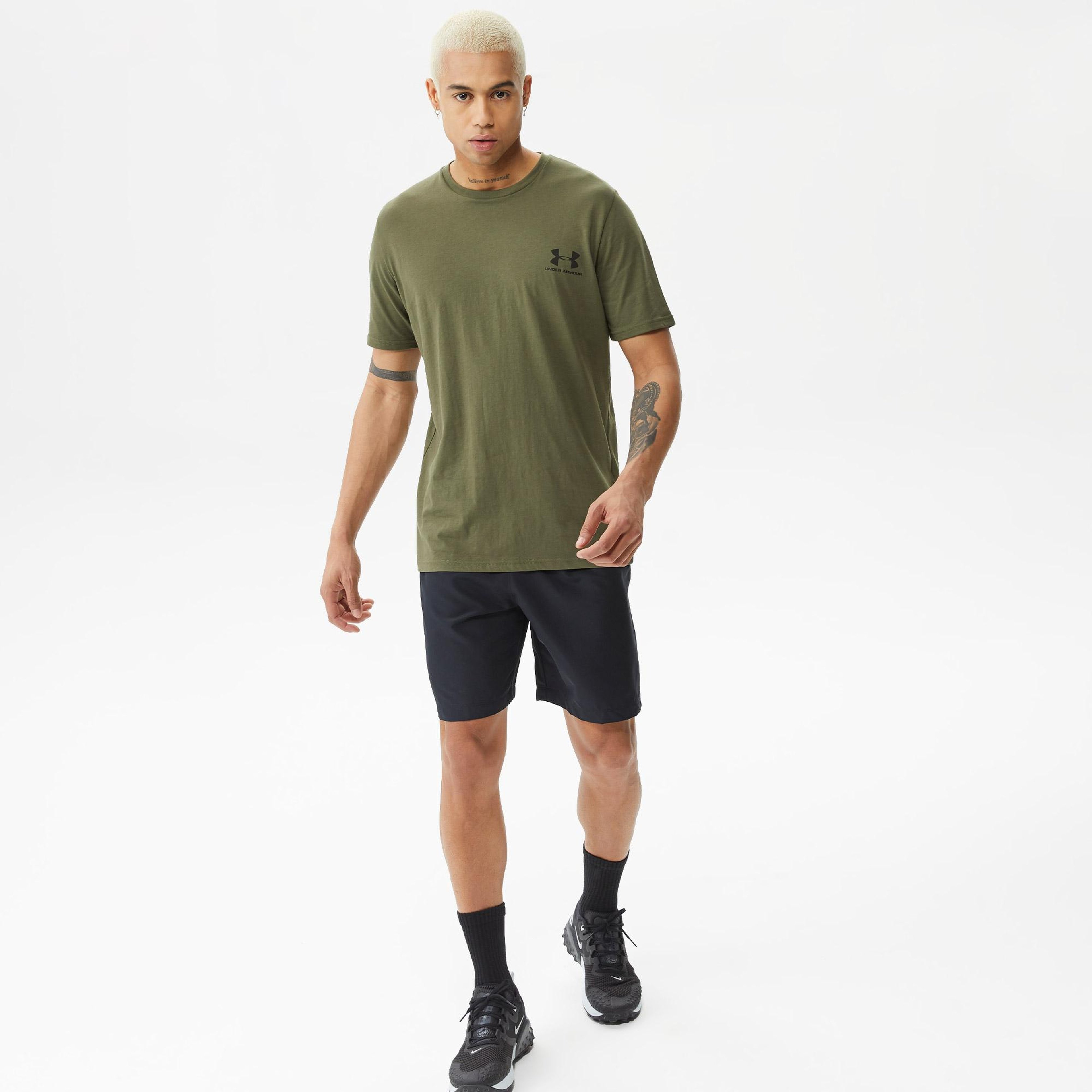 Under Armour Sportstyle Lc Ss Erkek Haki T-Shirt