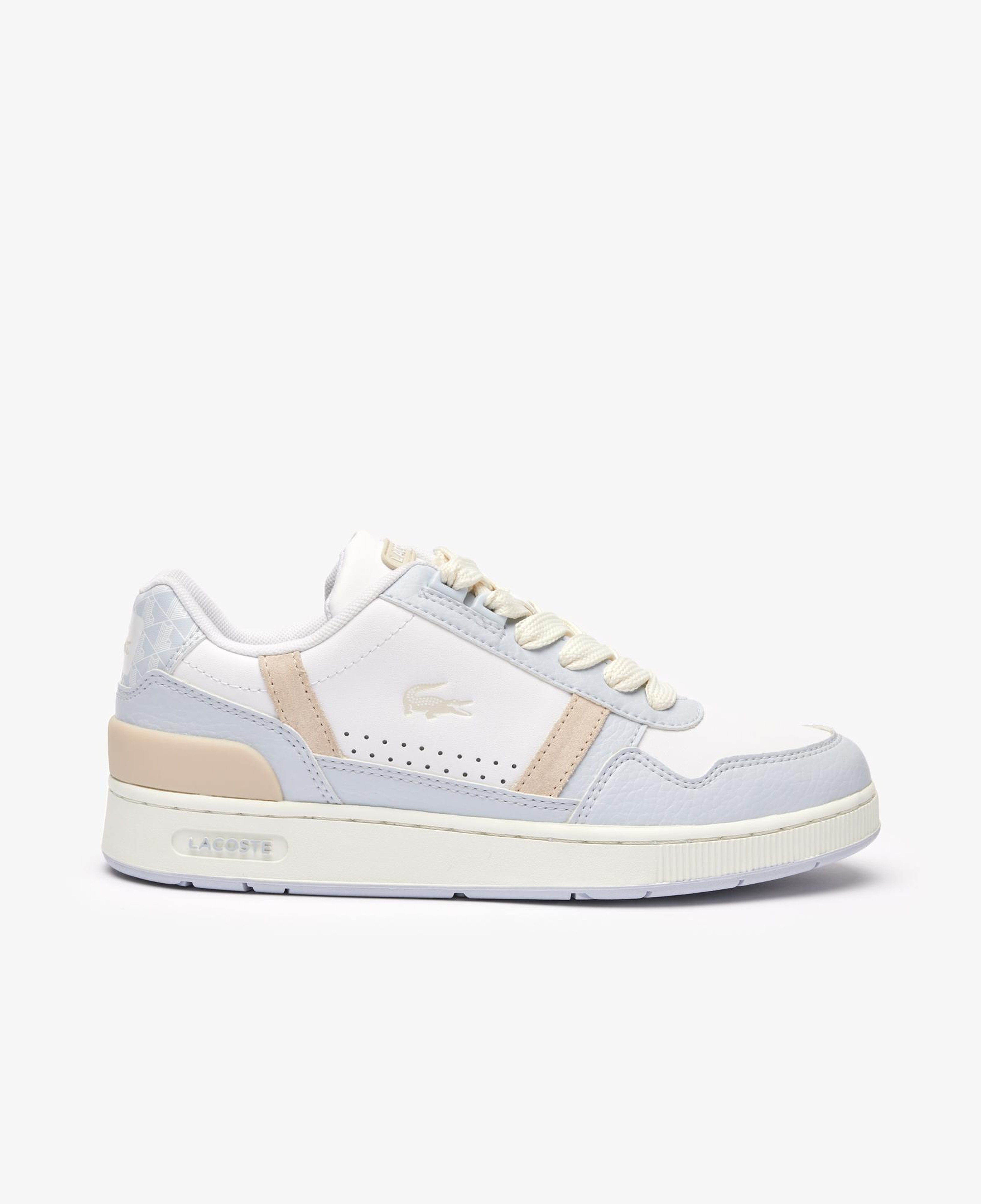Lacoste T-Clip Monogram Kadın Beyaz Sneaker