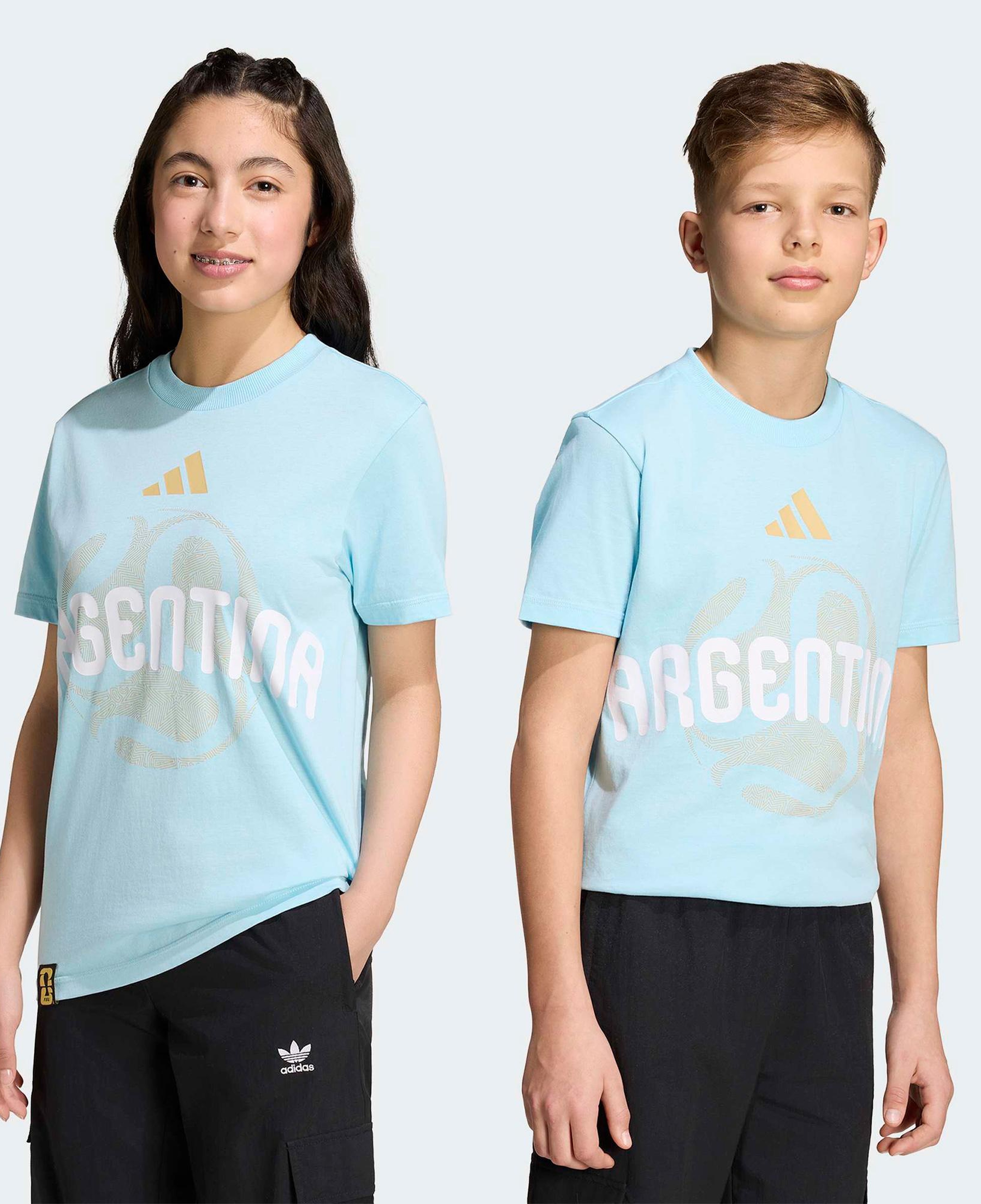 adidas Arjantin Milli Takım Çocuk Mavi T-Shirt