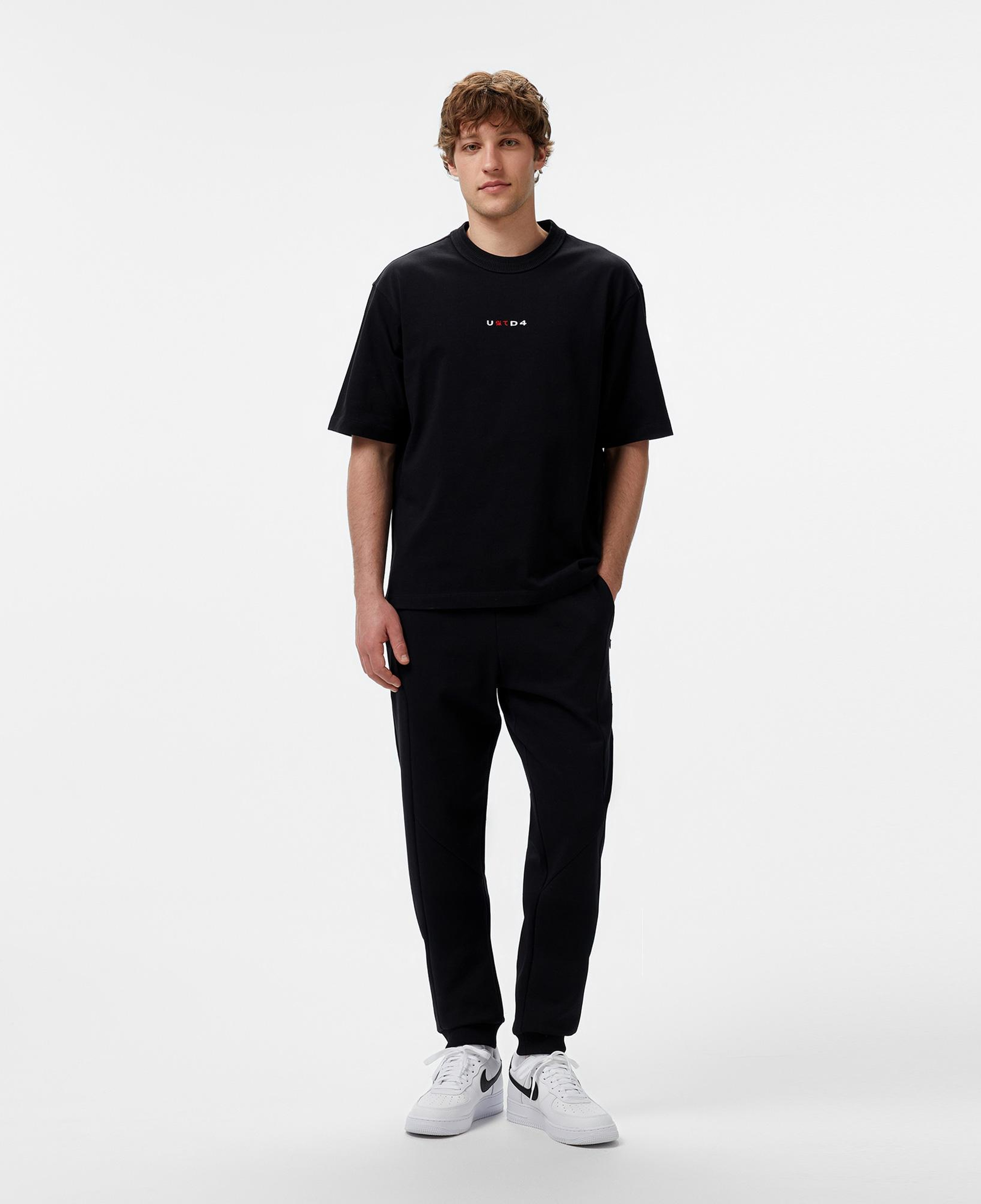 UNITED4 Erkek Siyah T-Shirt