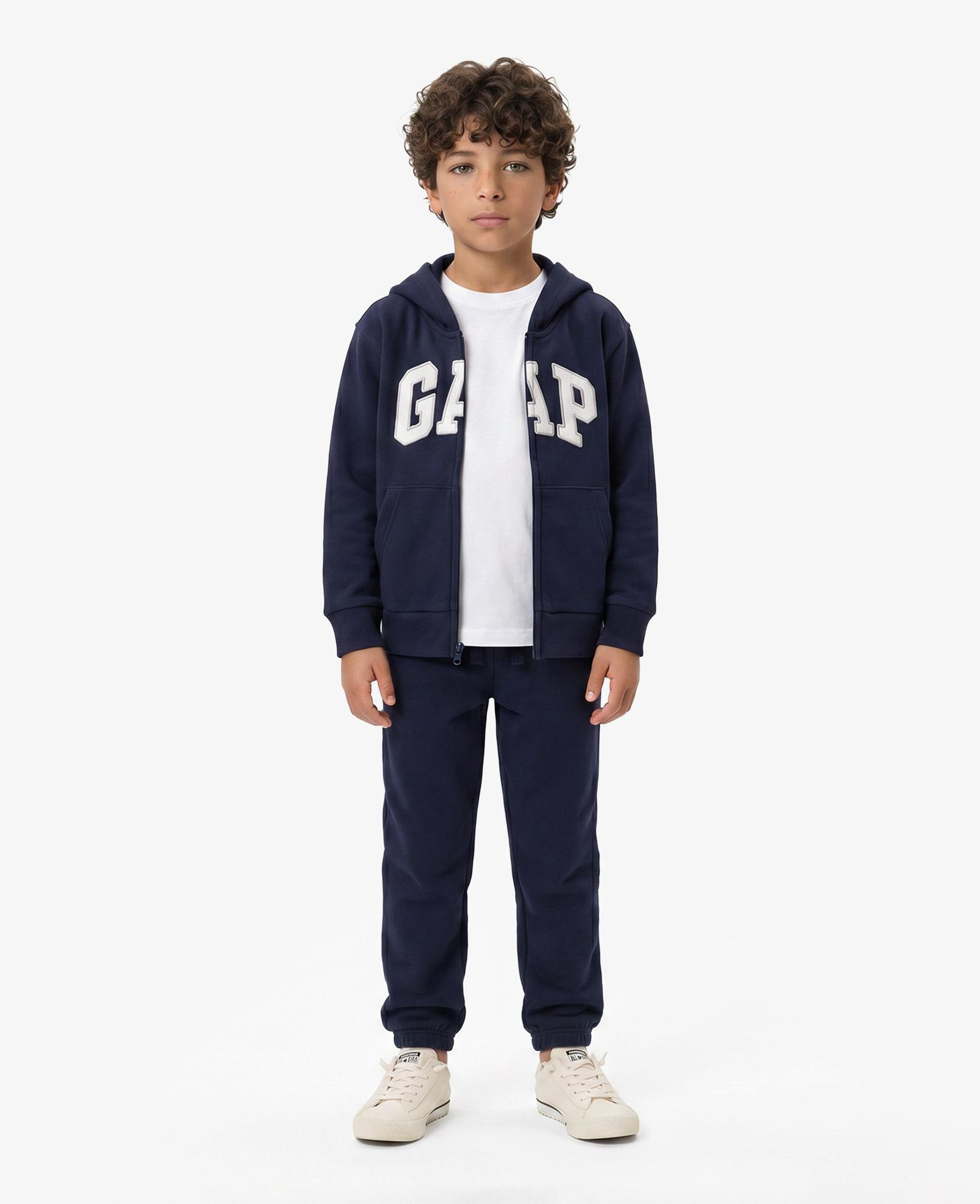 Gap Relaxed Fit Fermuarlı Çocuk Lacivert Sweatshirt