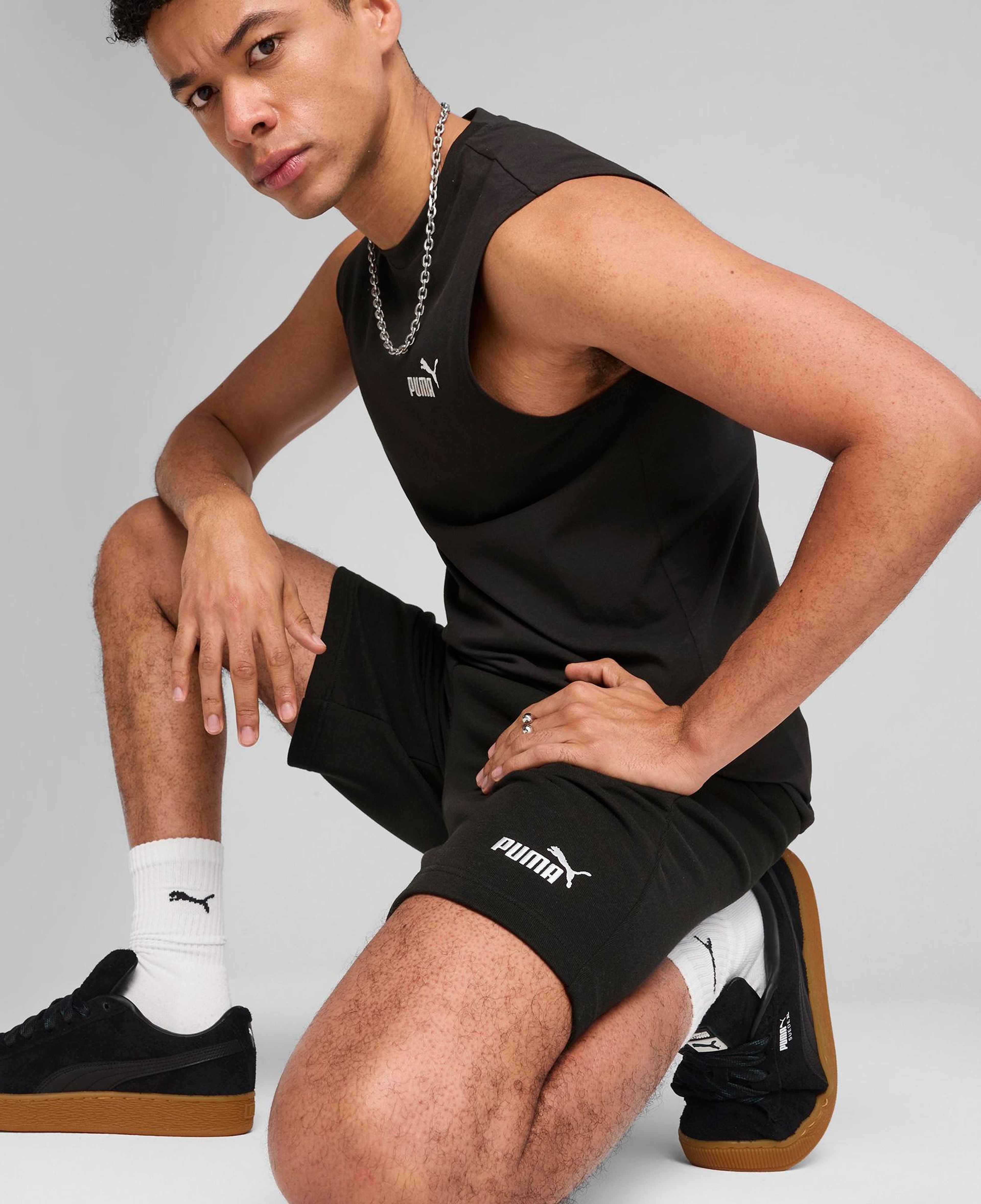 Puma Ess No. 1 Logo Erkek Siyah Şort