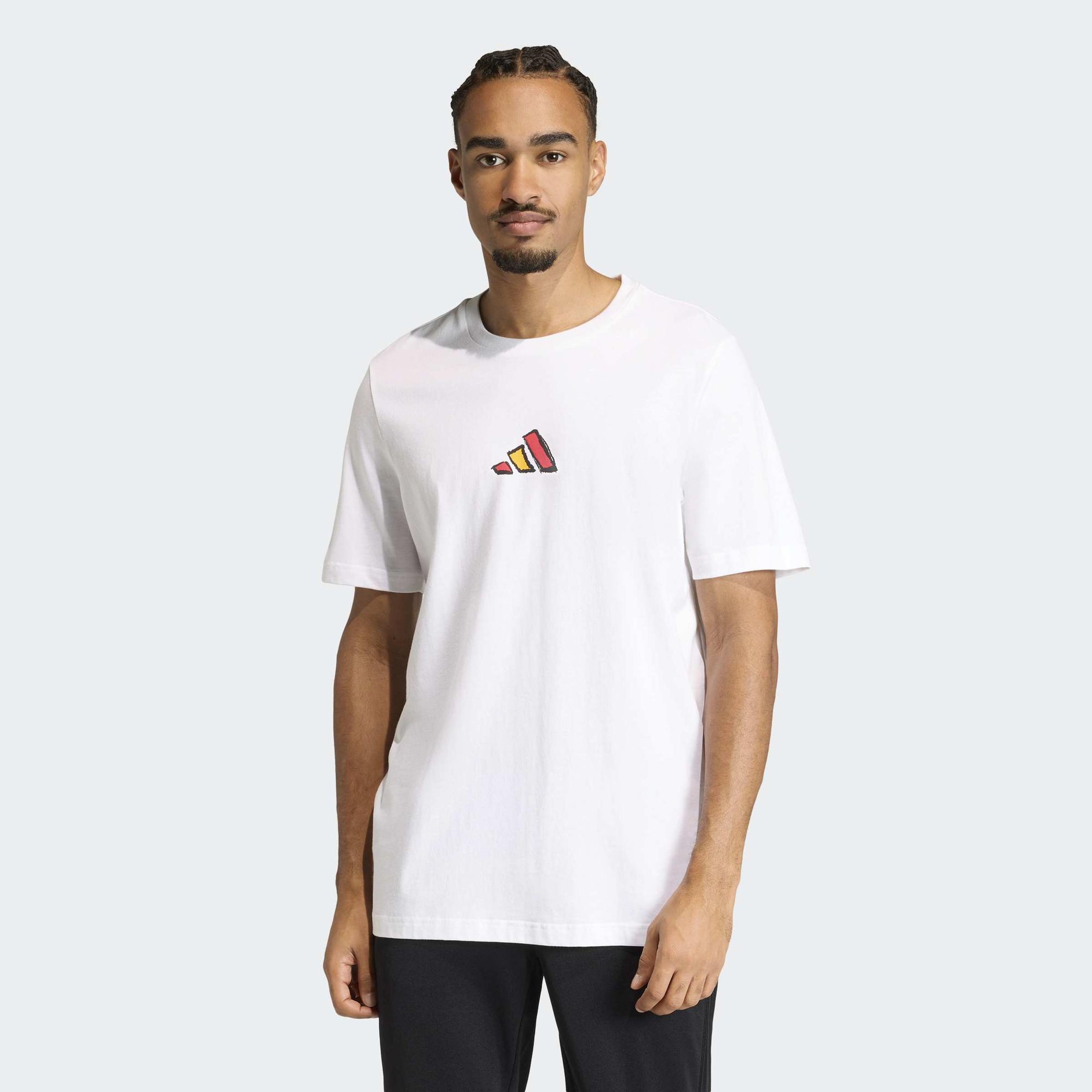 adidas İspanya Tango Graphic Erkek Beyaz T-Shirt