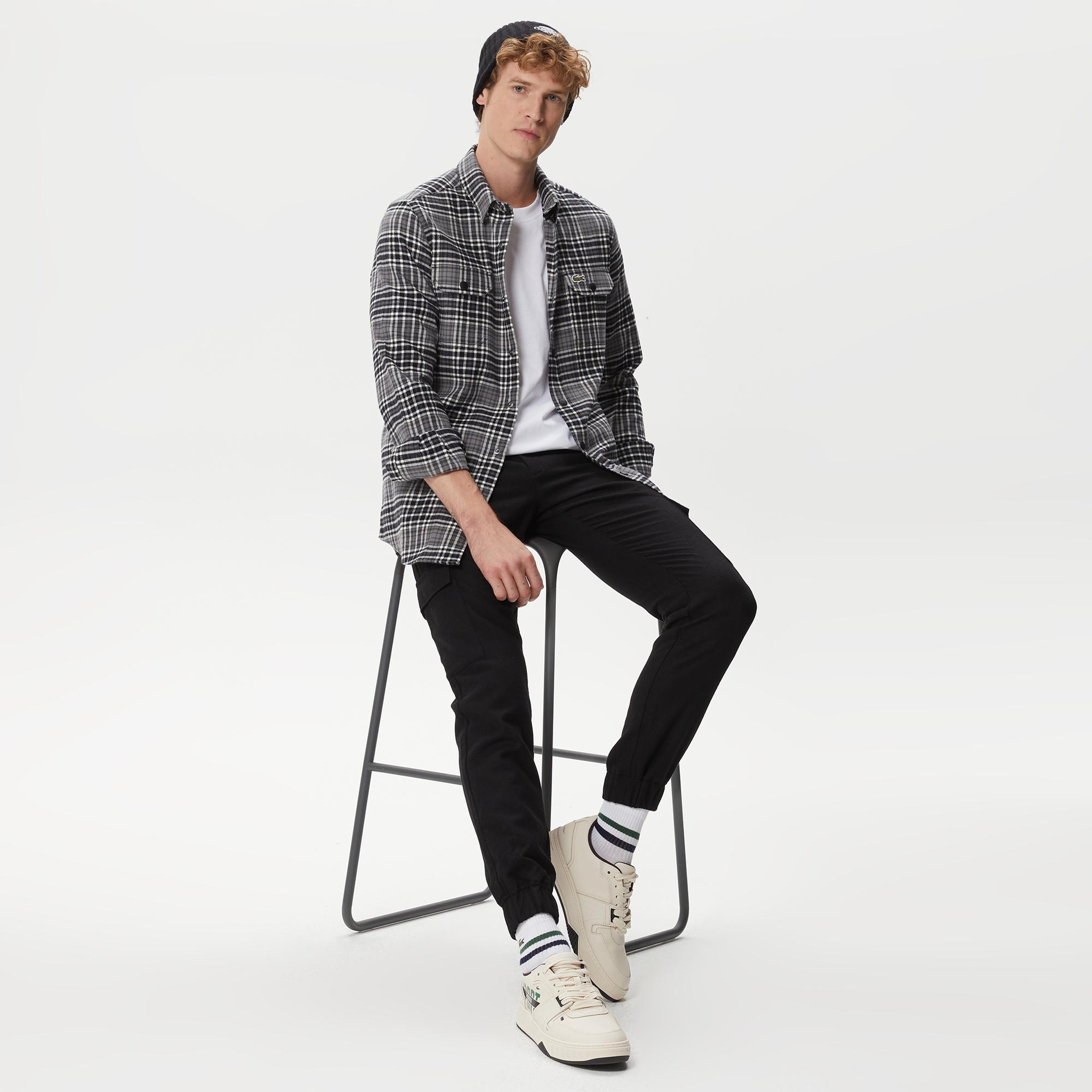 Lacoste Regular Fit Erkek Siyah Pantolon