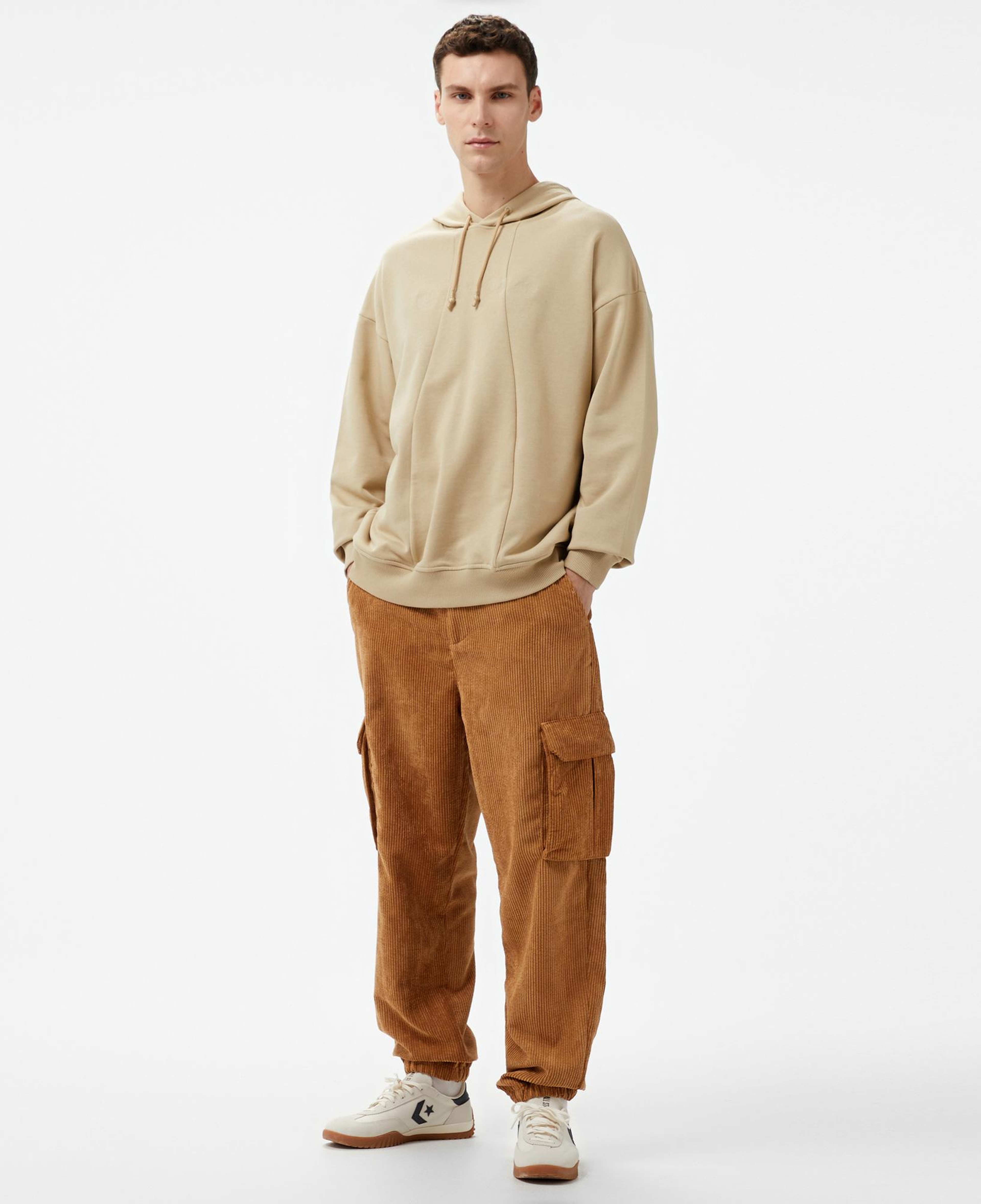 UNITED4 Erkek Krem Sweatshirt
