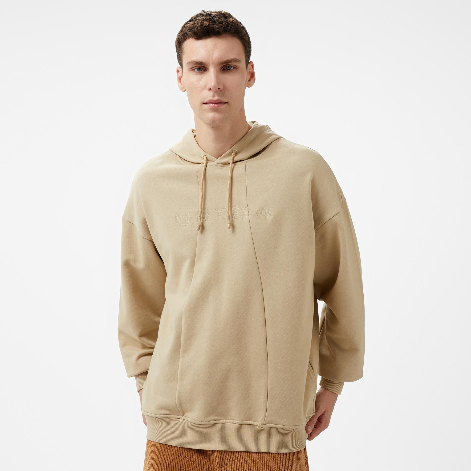 UNITED4 Erkek Krem Sweatshirt