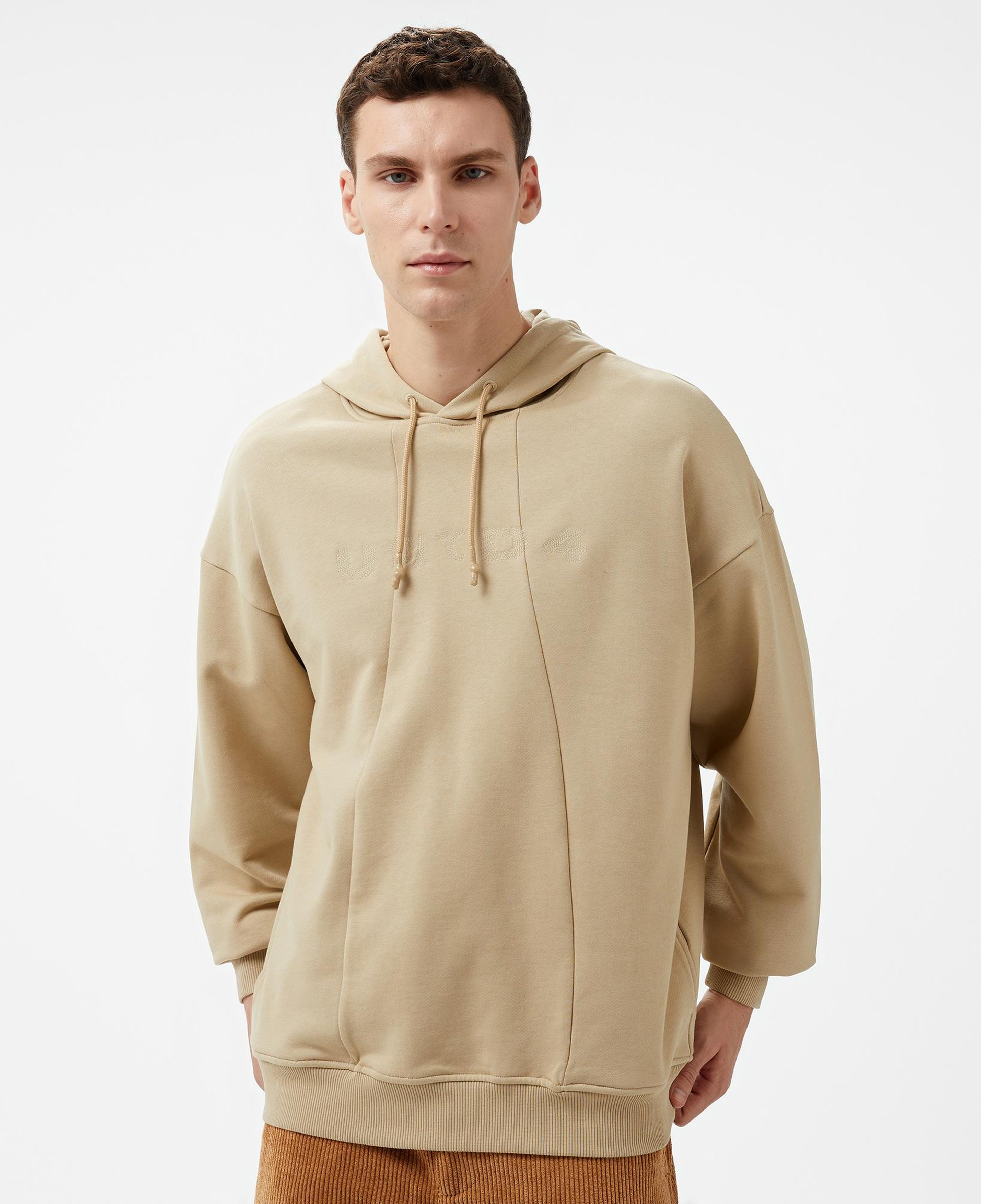 UNITED4 Erkek Krem Sweatshirt