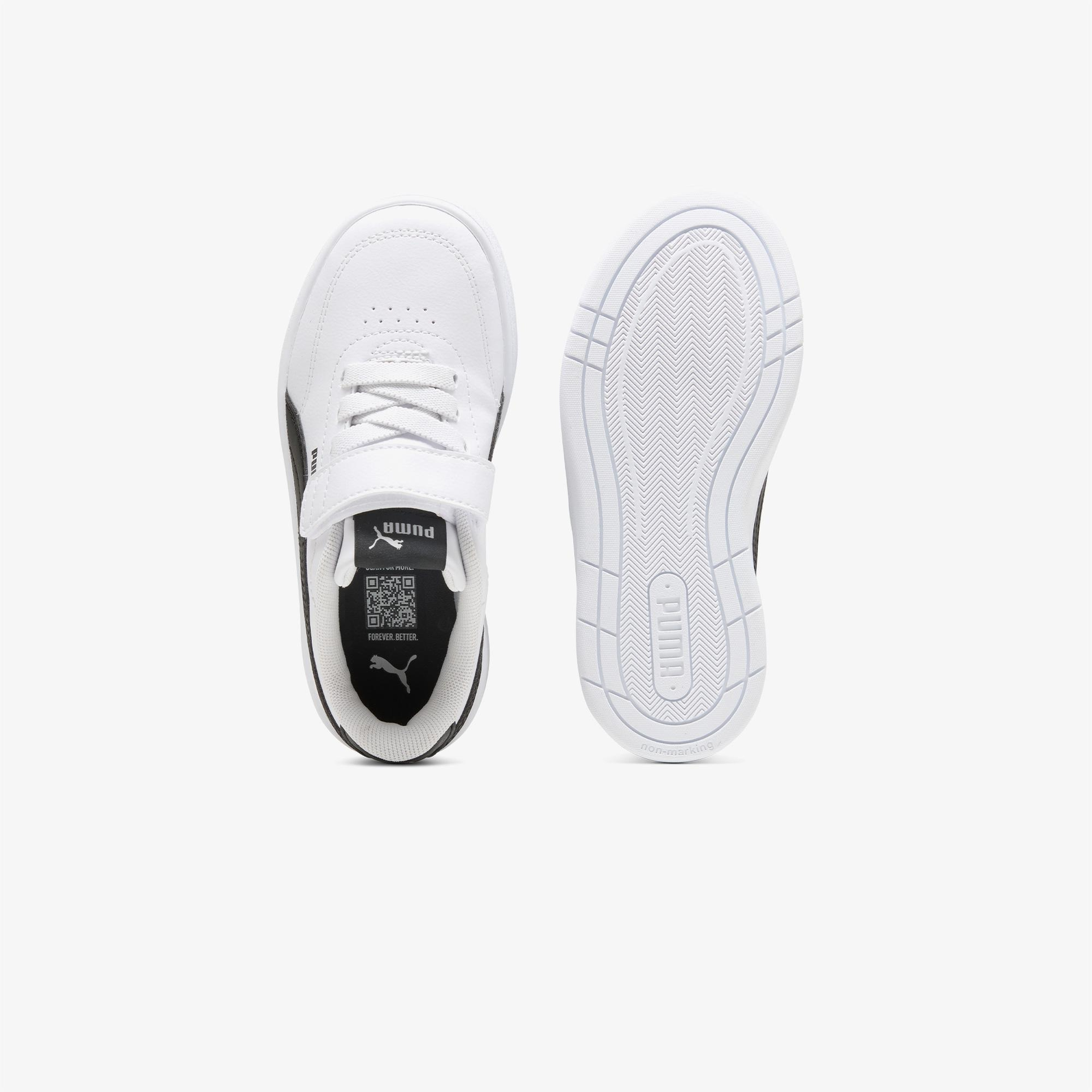 Puma Court Classic Clean Çocuk Siyah Spor Ayakkabı