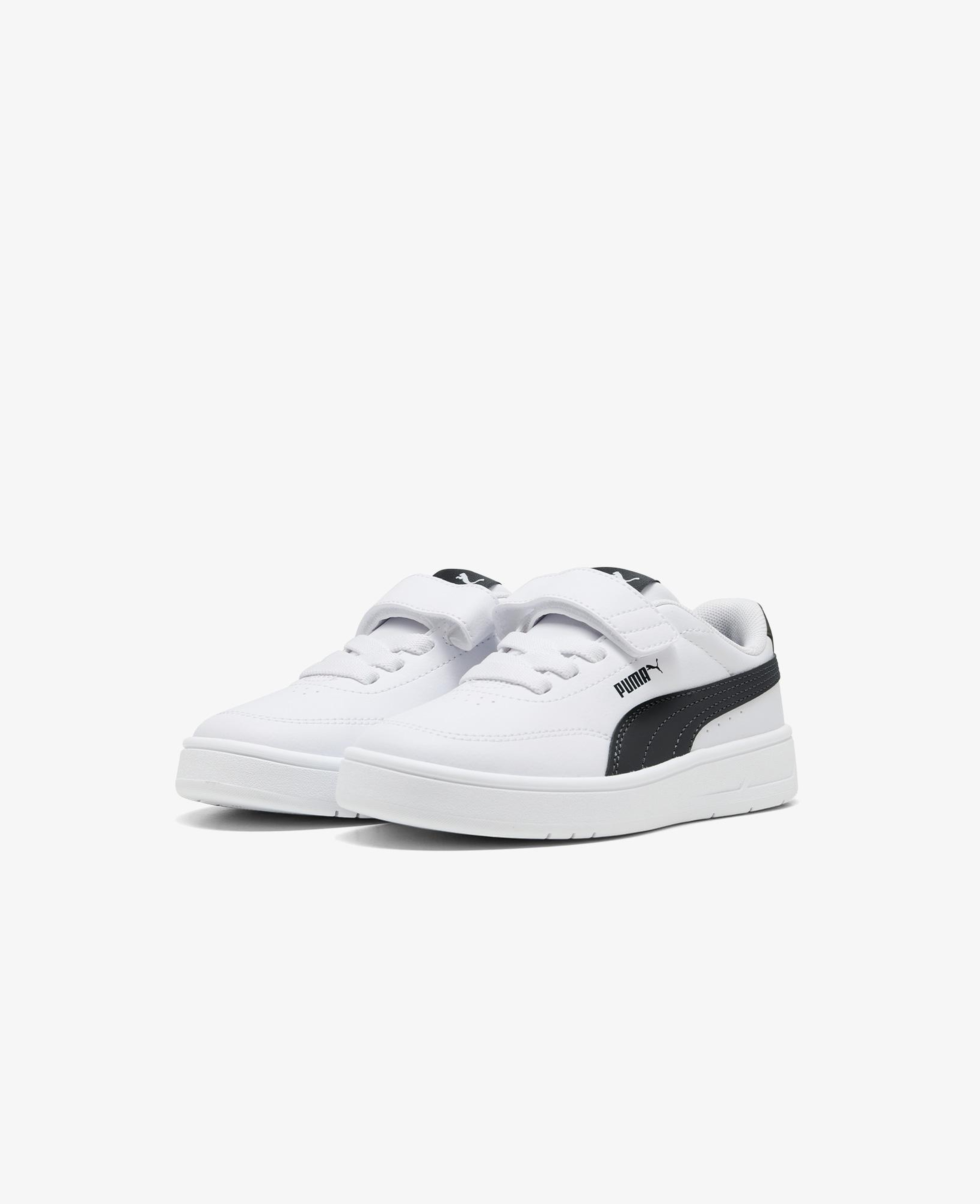 Puma Court Classic Clean Çocuk Siyah Spor Ayakkabı