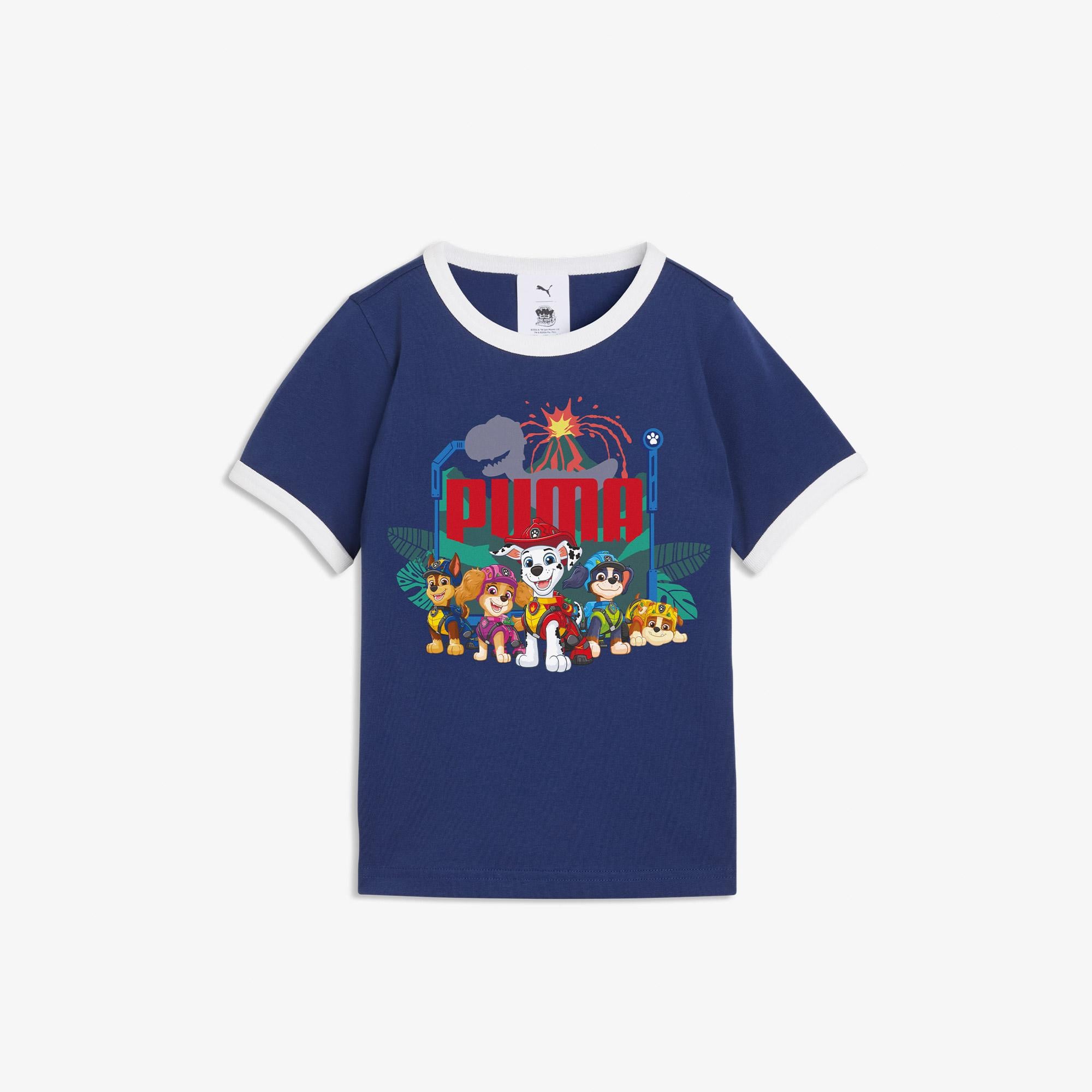 Puma X Paw Patrol Ringer Çocuk Mavi T-Shirt
