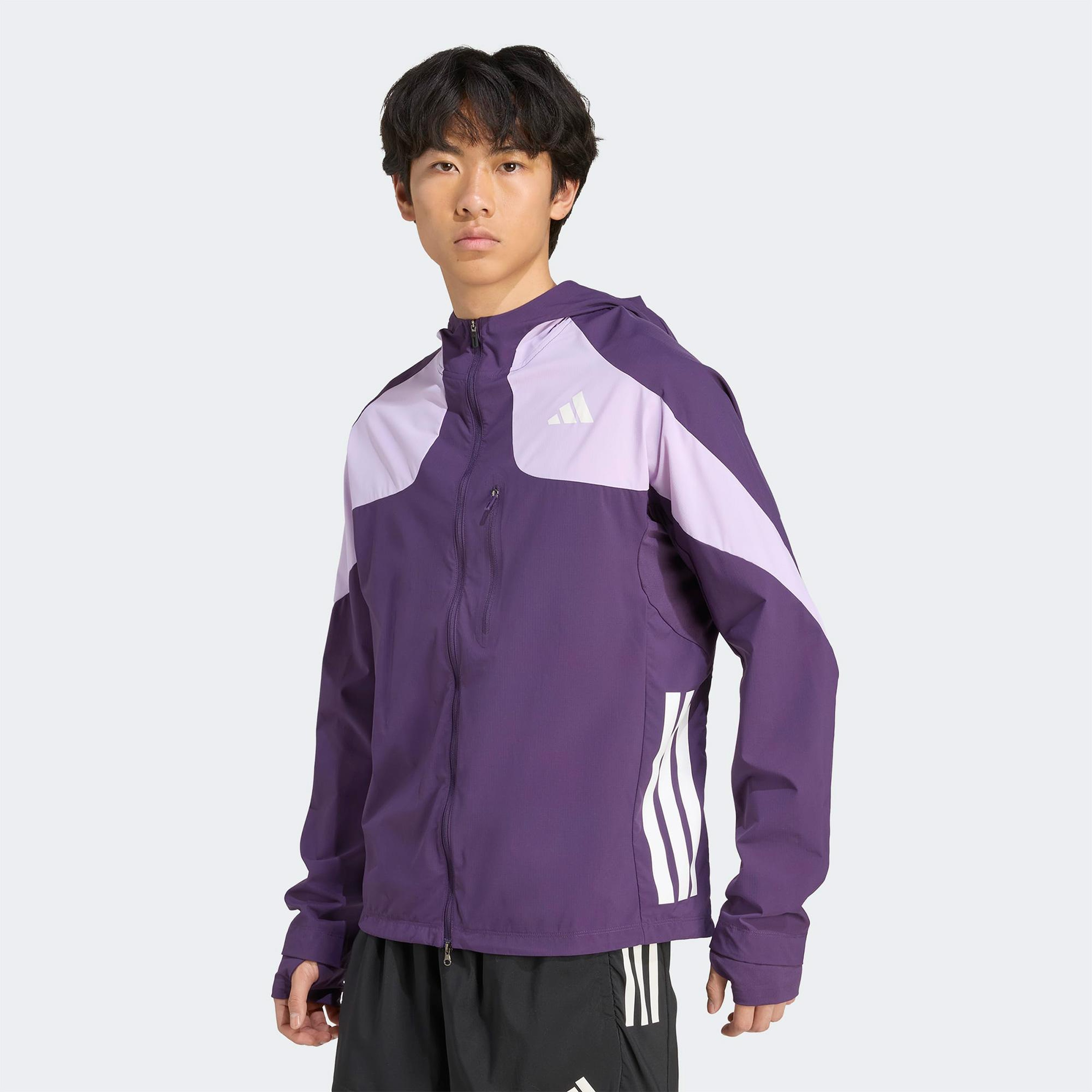 adidas Adizero Running Erkek Mor Koşu Rüzgarlığı