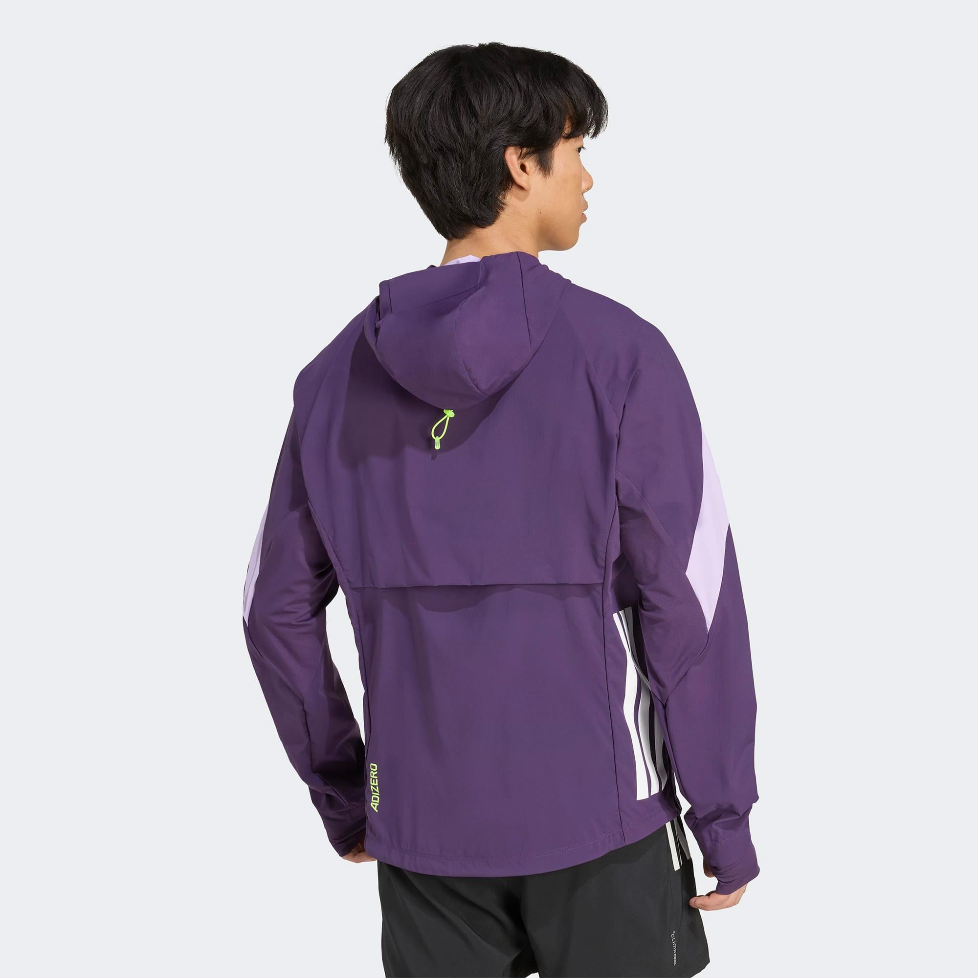 adidas Adizero Running Erkek Mor Koşu Rüzgarlığı