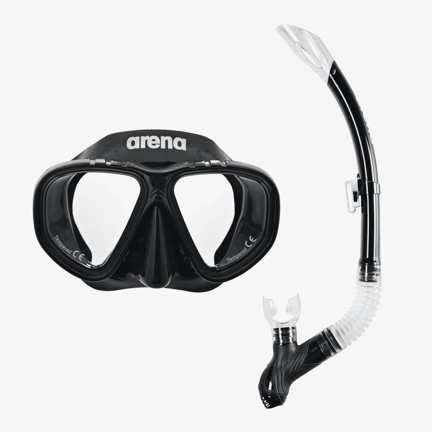 Arena Premium Çocuk Siyah Şnorkel Seti