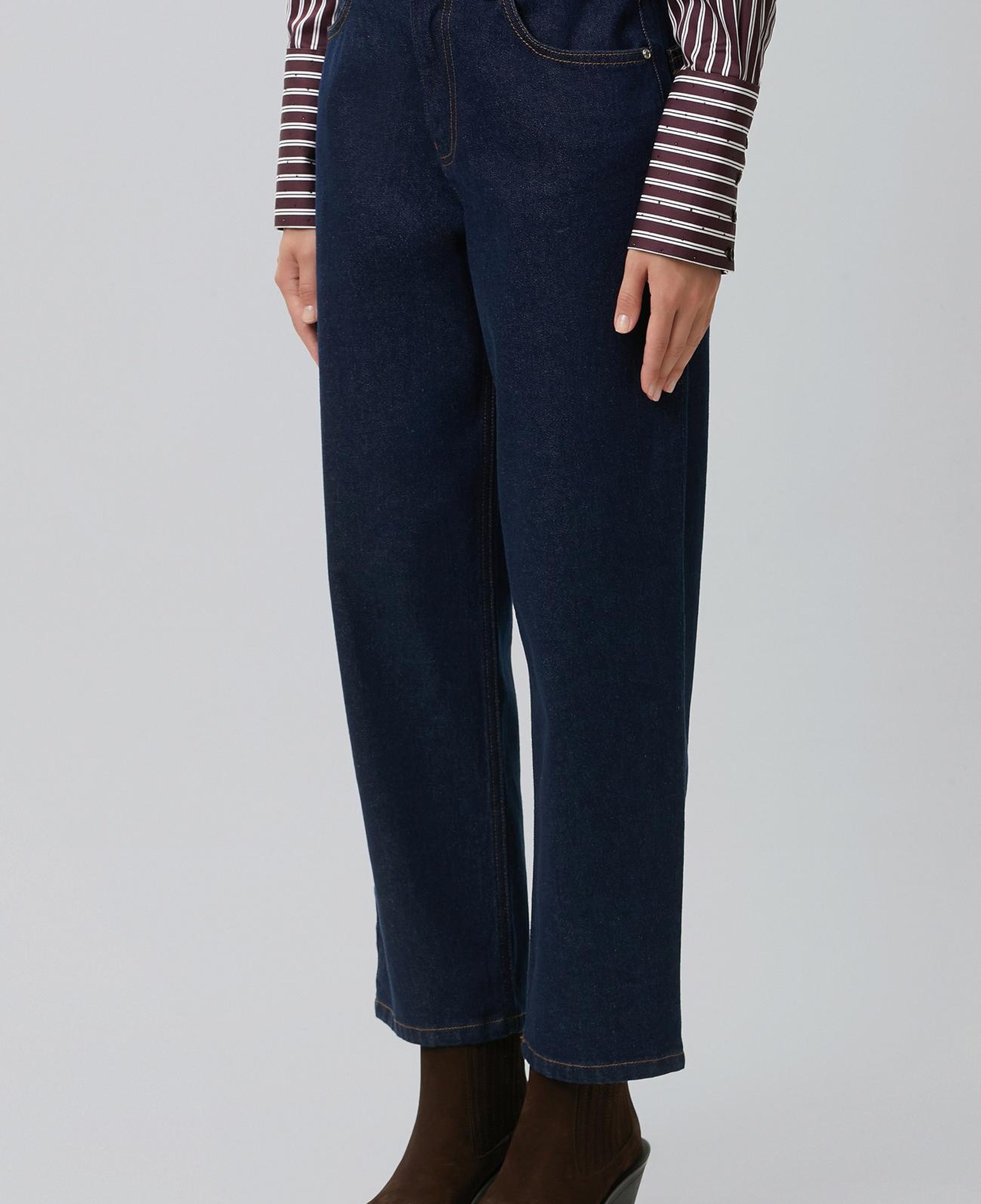 Network Kadın Indigo Mom Fit Denim Pantolon