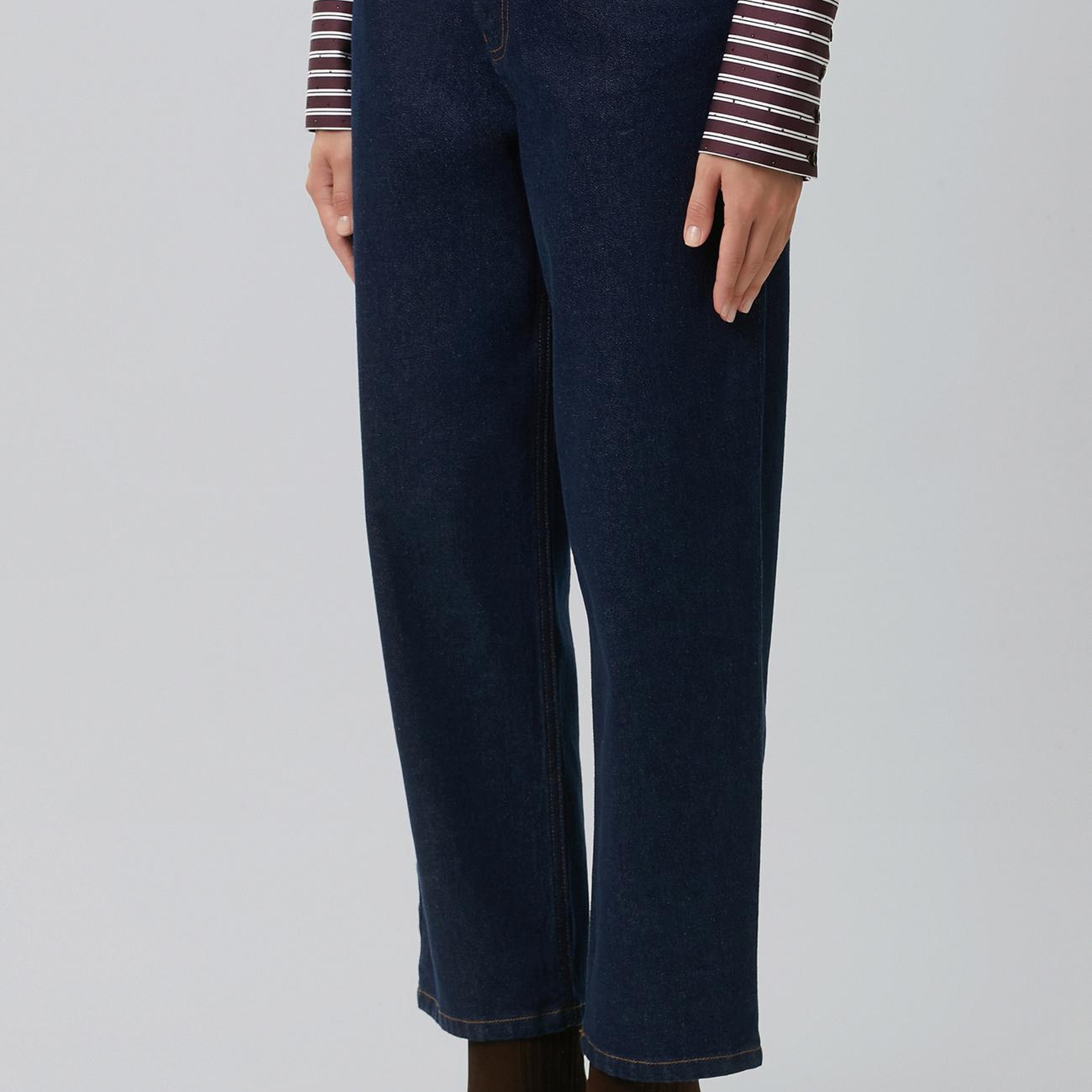 Network Kadın Indigo Mom Fit Denim Pantolon