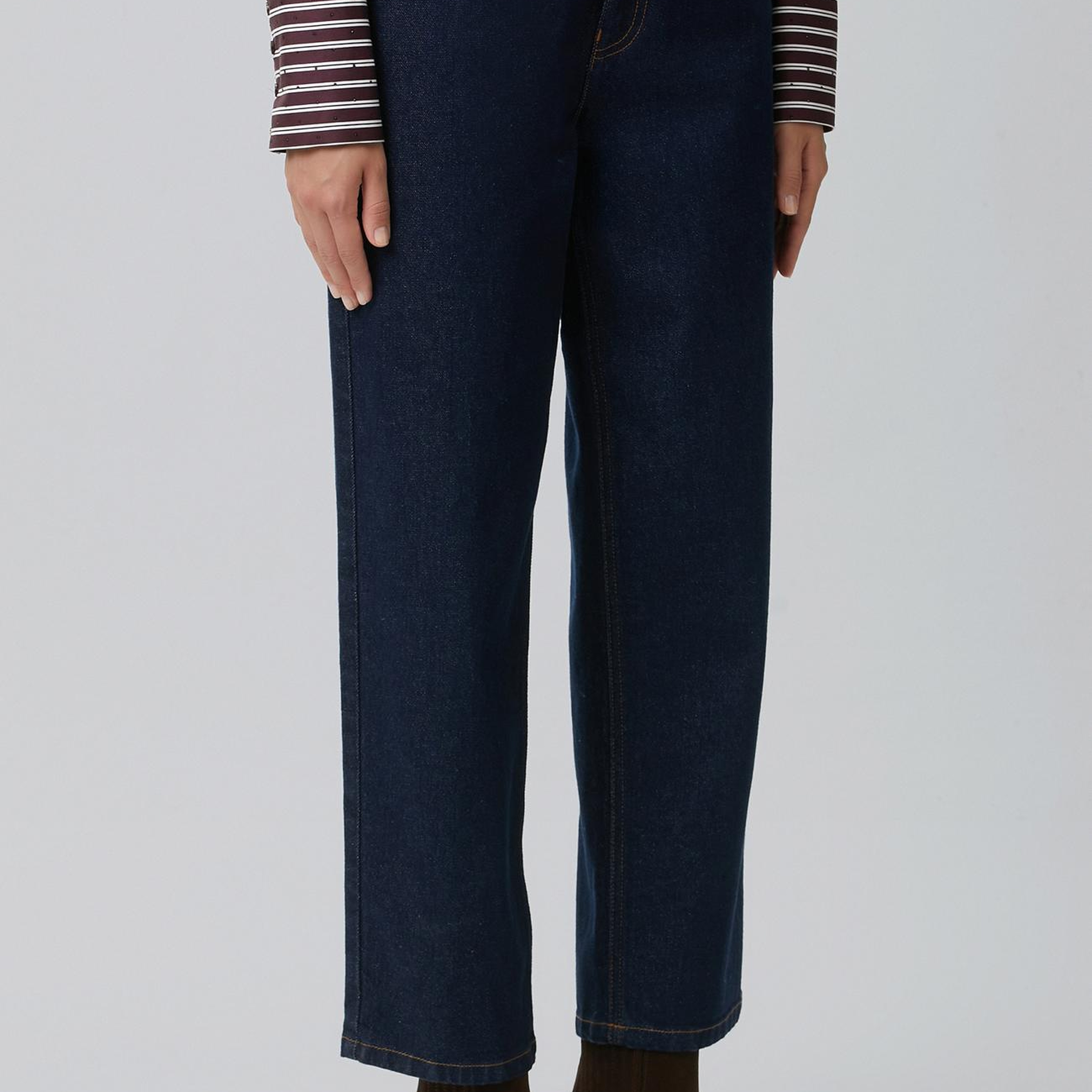 Network Kadın Indigo Mom Fit Denim Pantolon