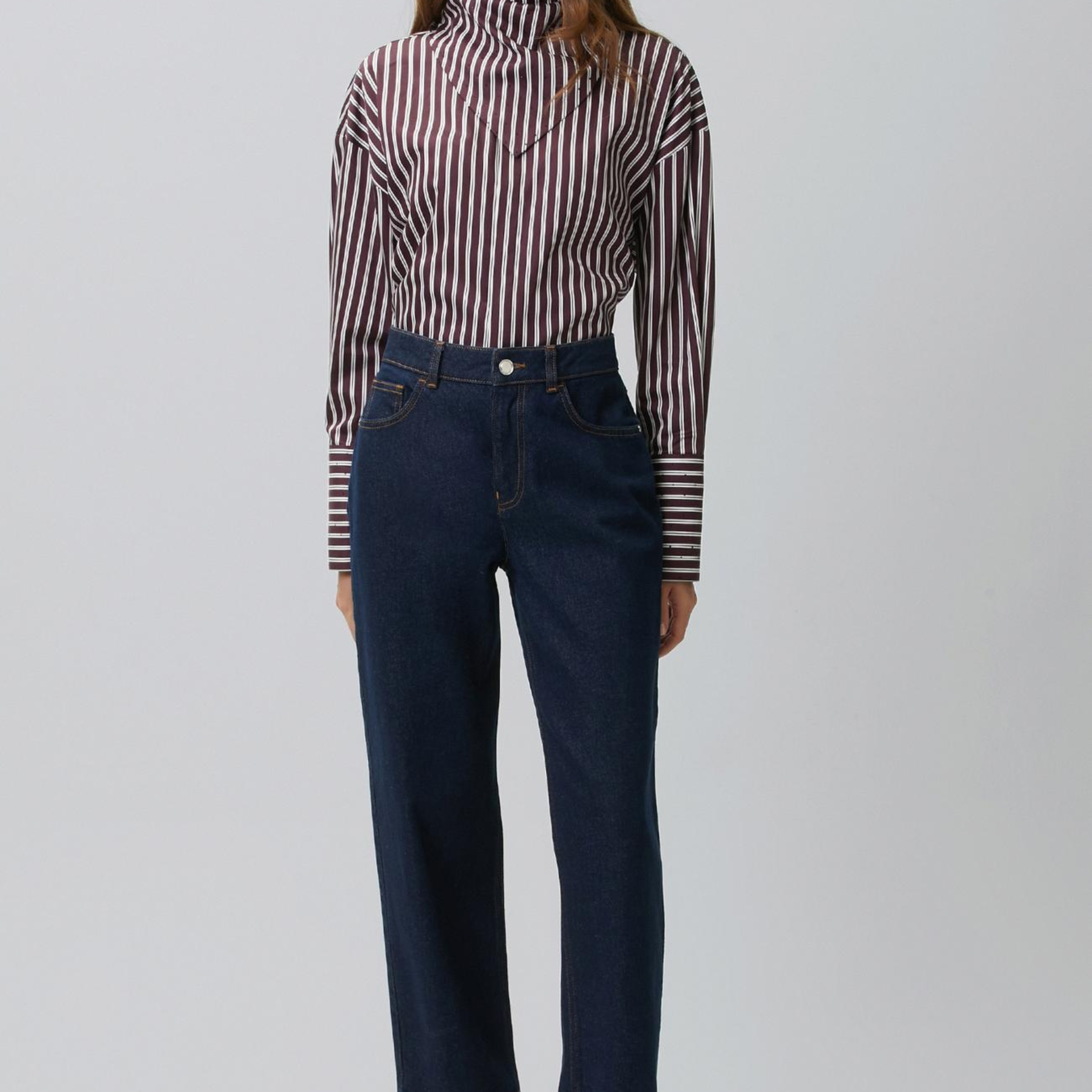 Network Kadın Indigo Mom Fit Denim Pantolon