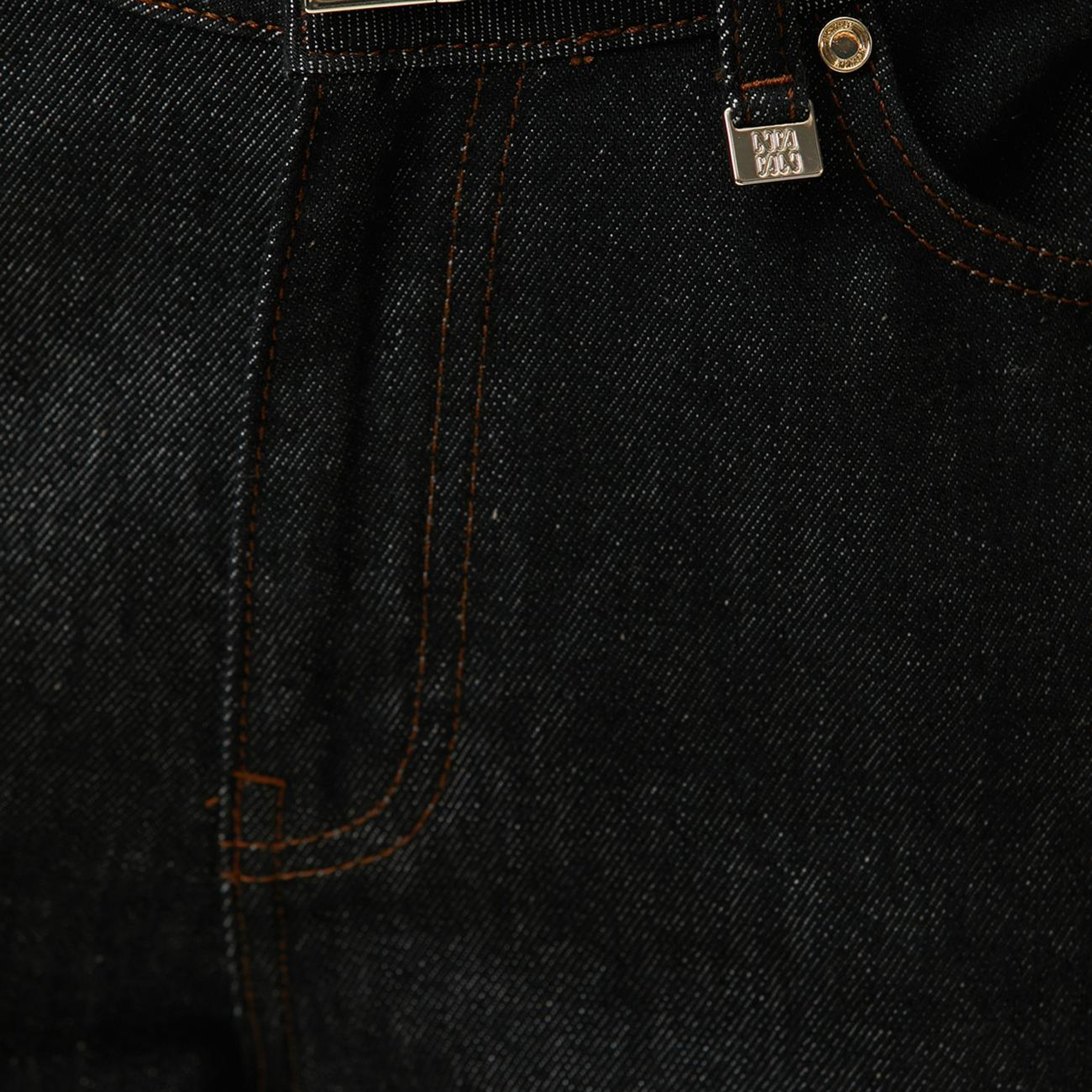 Network Kadın Antrasit Flare Kalıp Nakış Detaylı Denim Pantolon