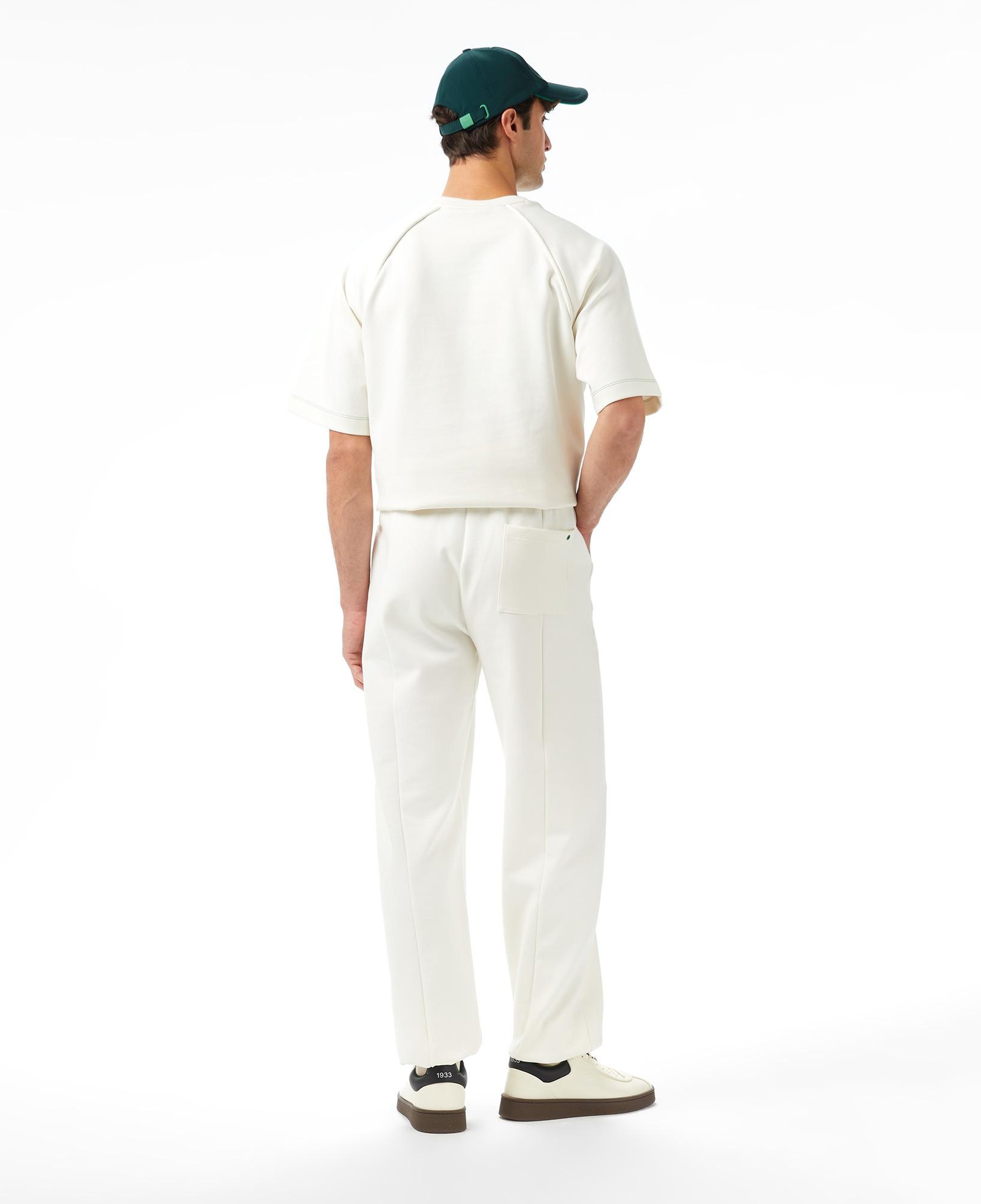Lacoste x House of SuperStep Slim Fit Erkek Beyaz Eşofman Altı