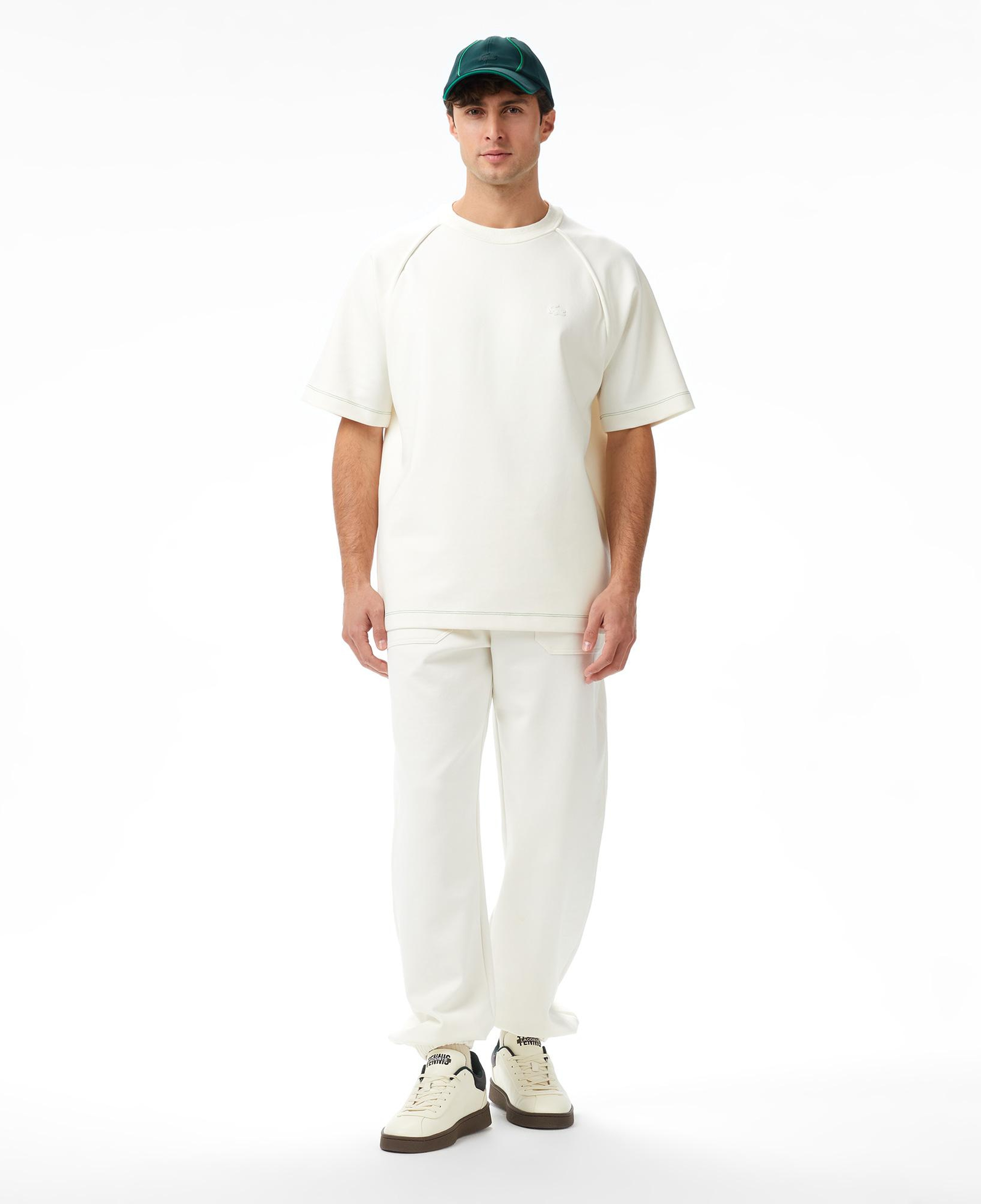 Lacoste x House of SuperStep Slim Fit Erkek Beyaz Eşofman Altı