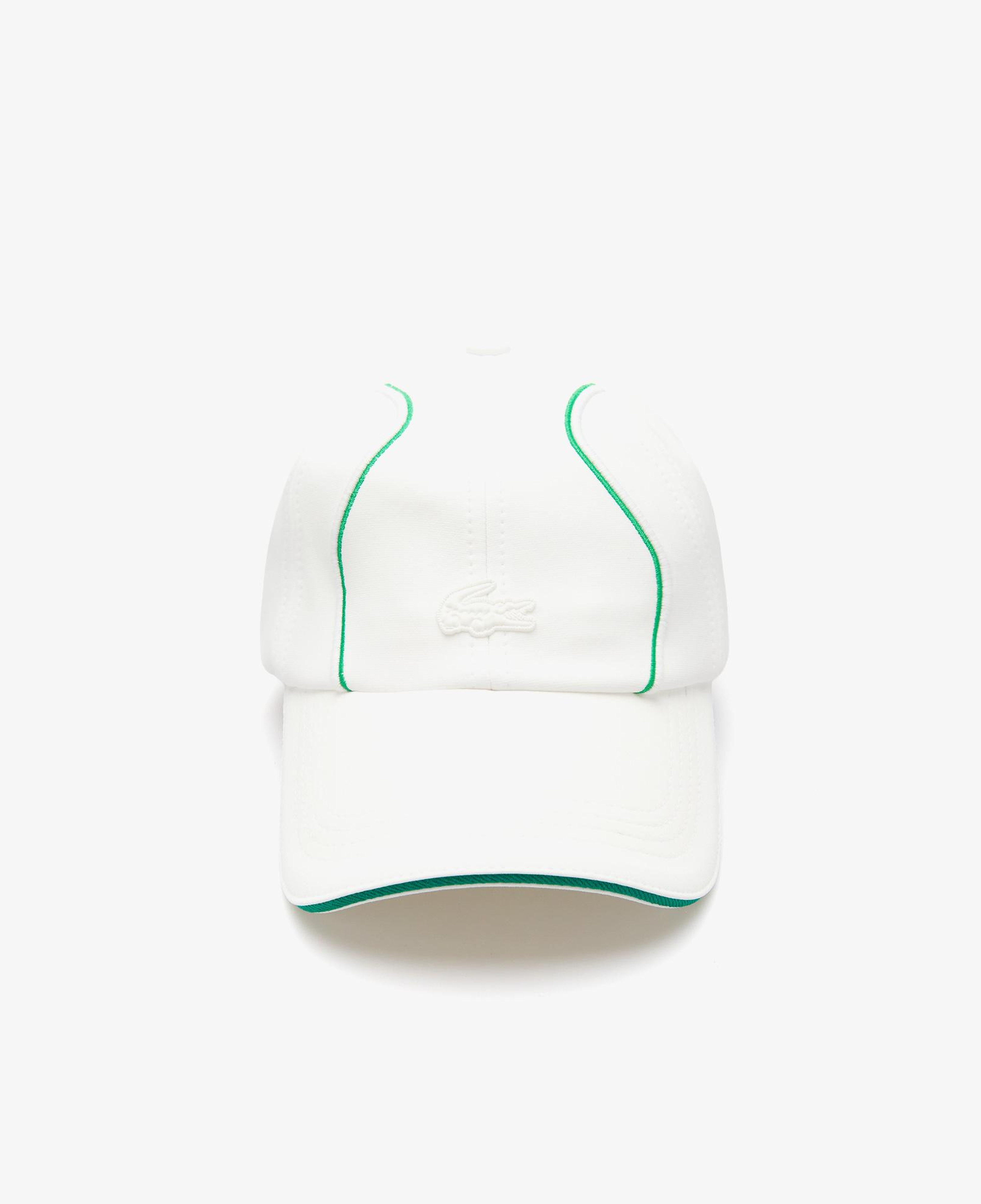 Lacoste x House of SuperStep Baskılı Unisex Beyaz Şapka