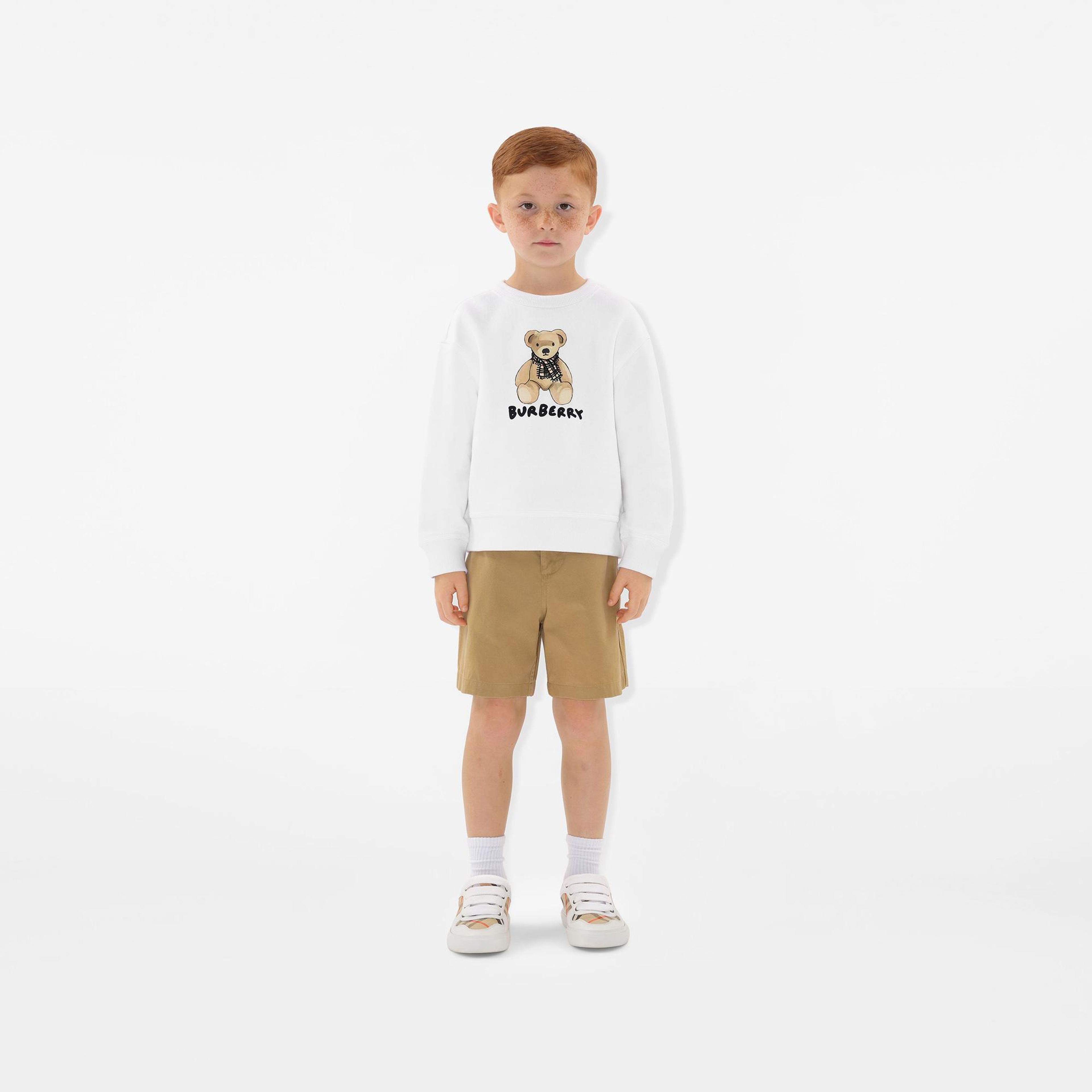 Burberry Çocuk Beyaz Sweatshirt