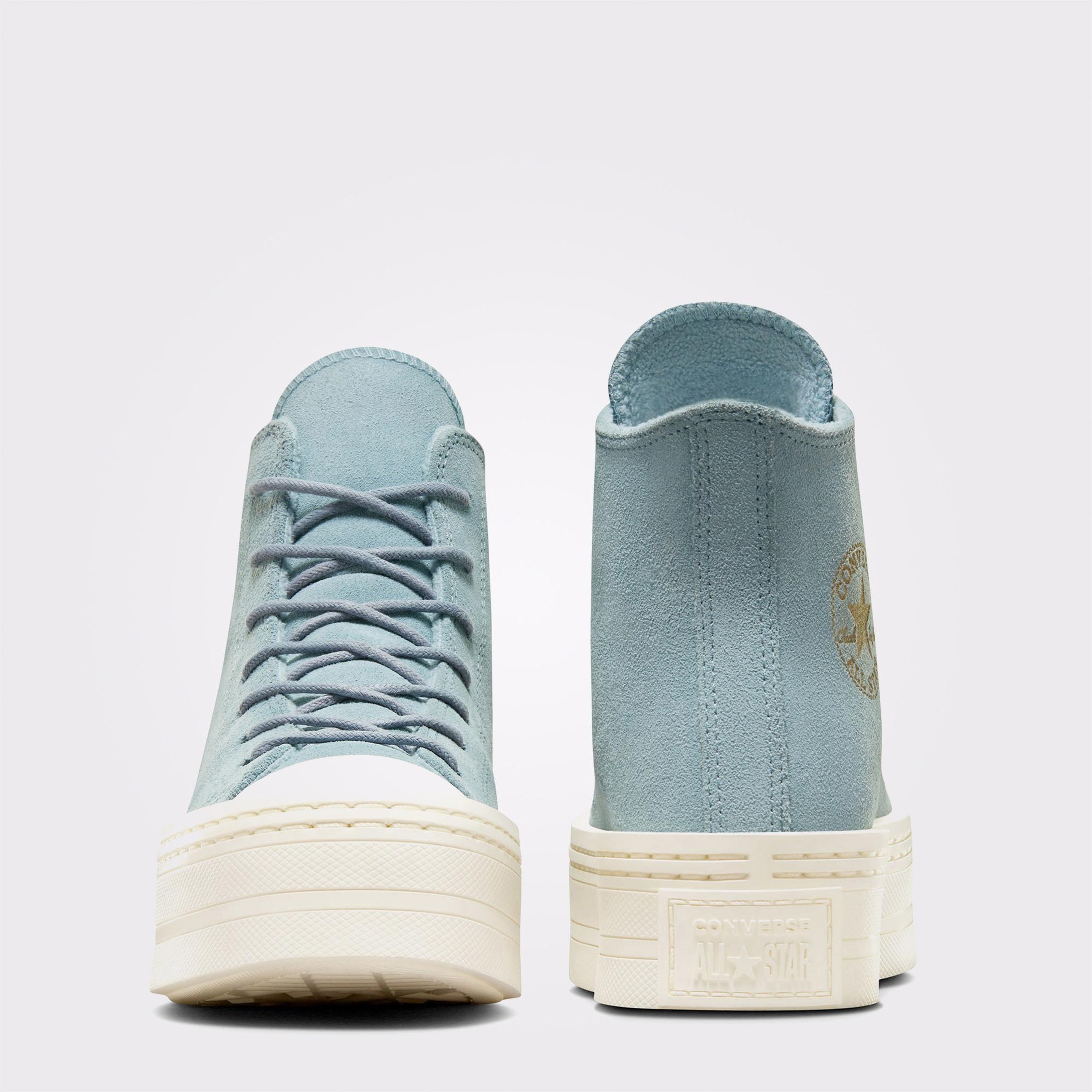 Converse Chuck Taylor All Star Modern Lift Unisex Mavi Deri Sneaker