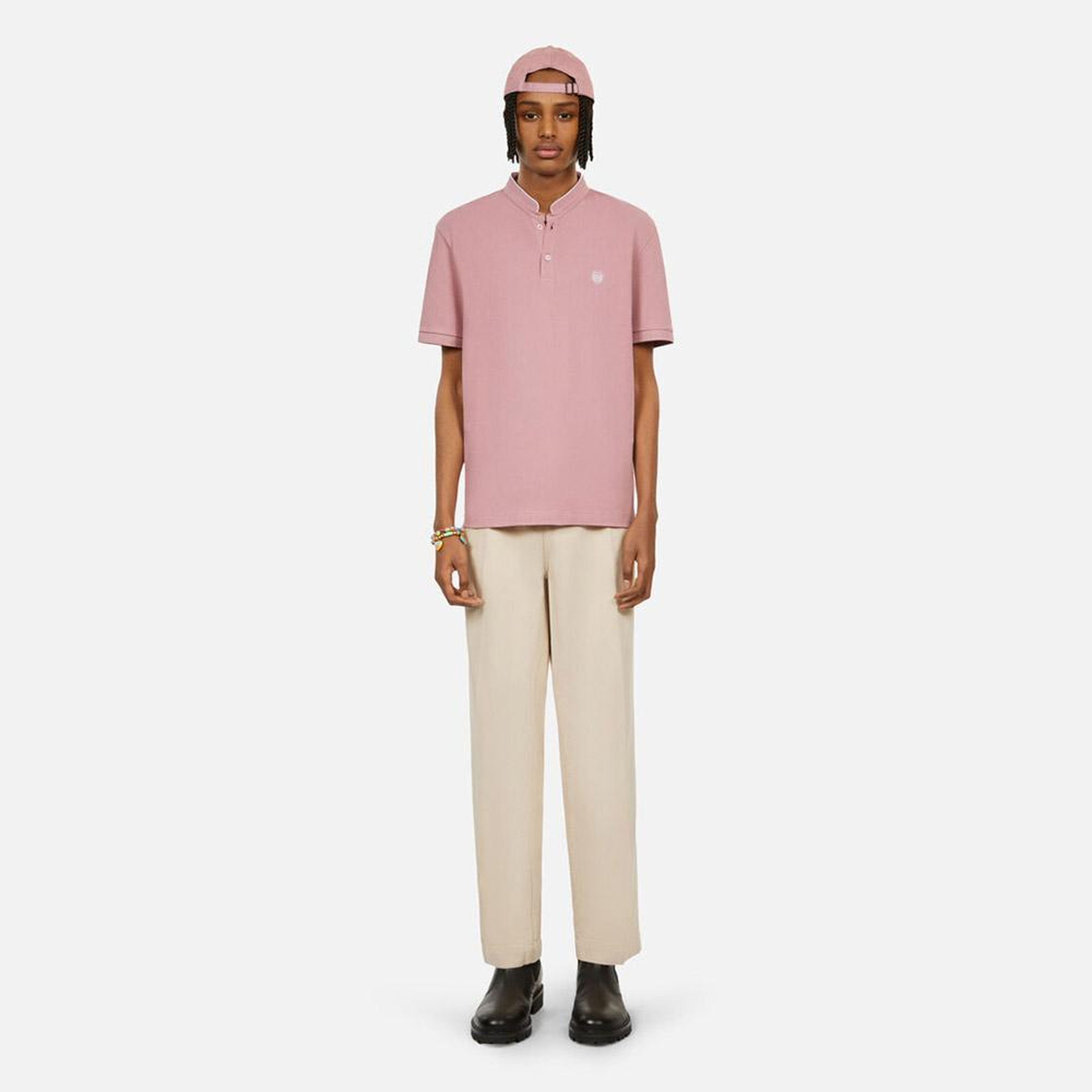 ERKEK PEMBE SLIM FIT POLO T-SHIRT