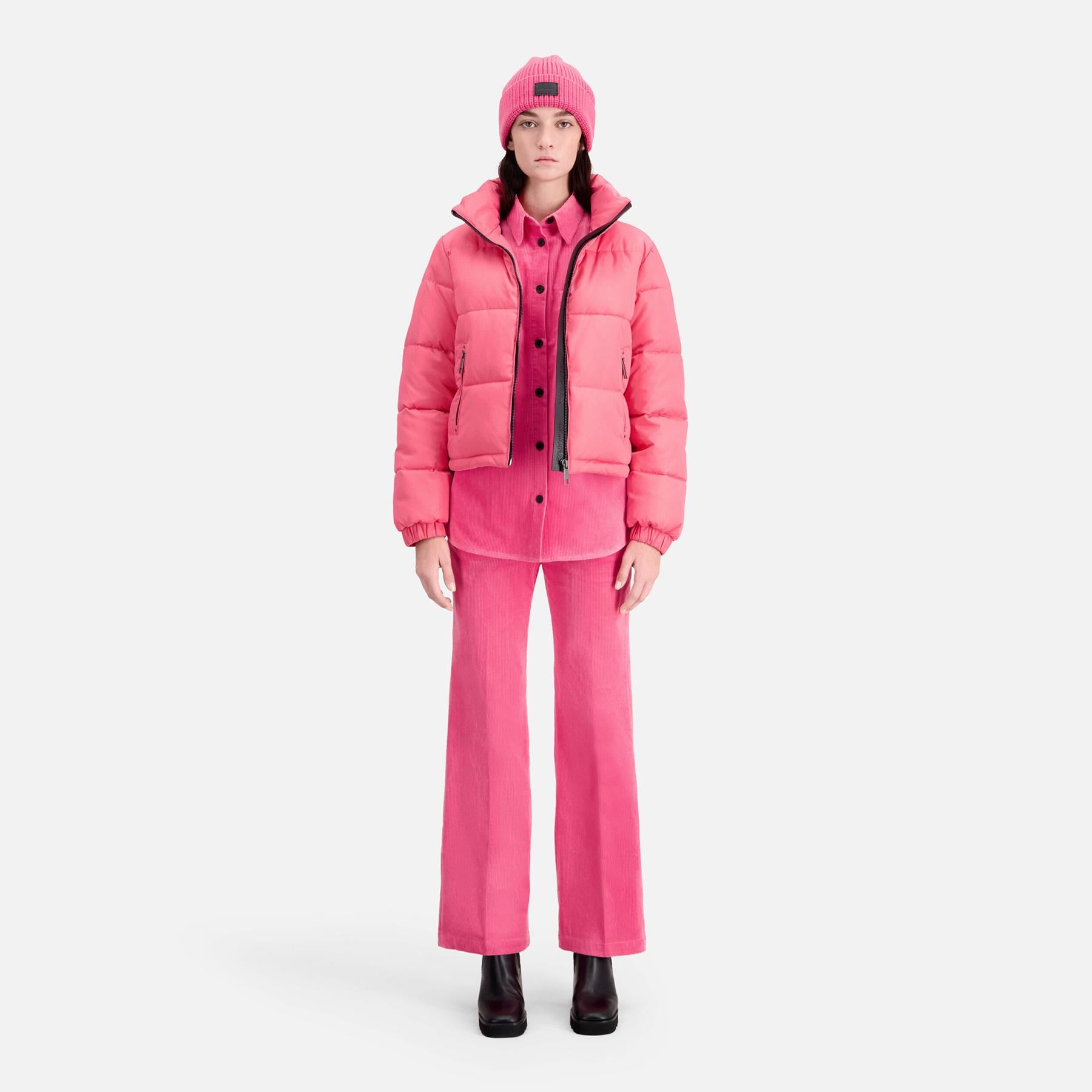 KADIN PEMBE ŞİŞME MONT
