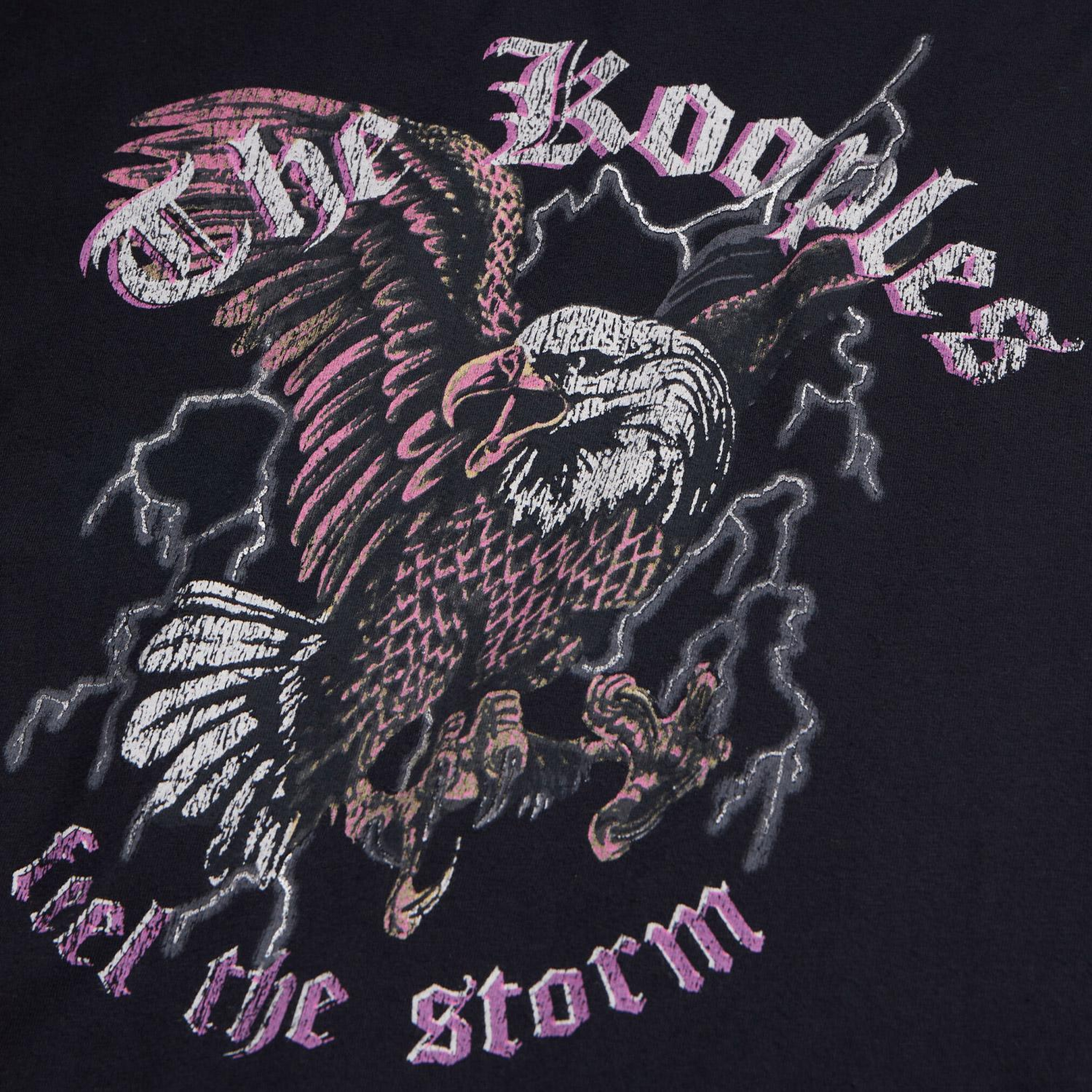 KADIN BASKILI SİYAH T-SHIRT